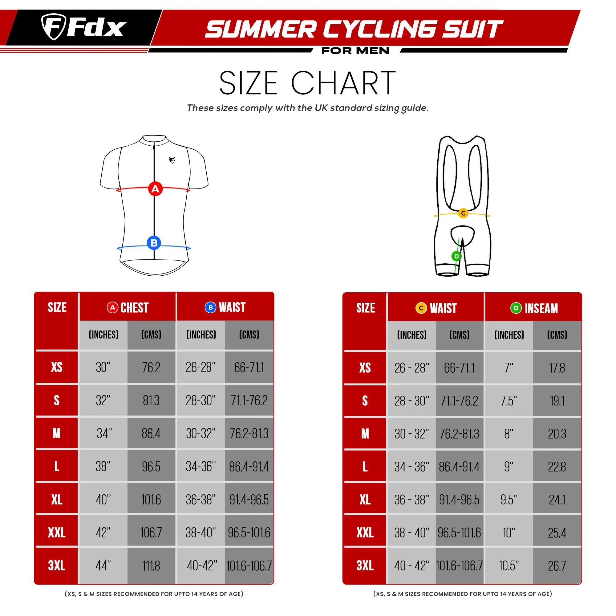 Fdx Men's & Boy's Set Equin Blue Short Sleeve Summer Cycling Jersey & Bib Shorts
