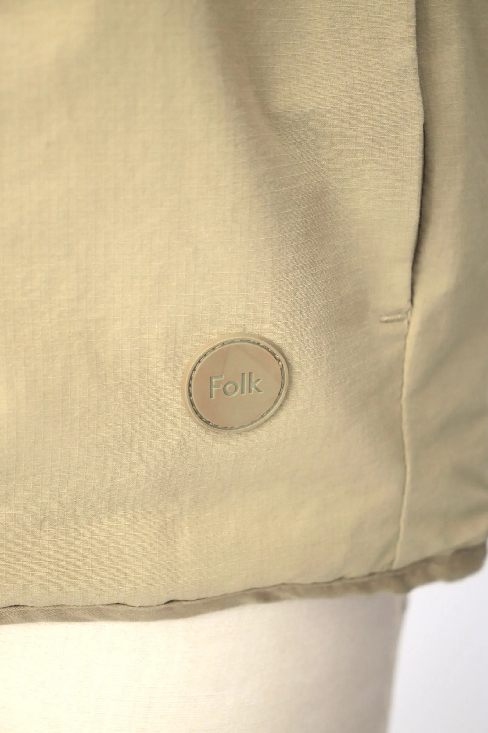 Folk Puffy Zipper Vest
