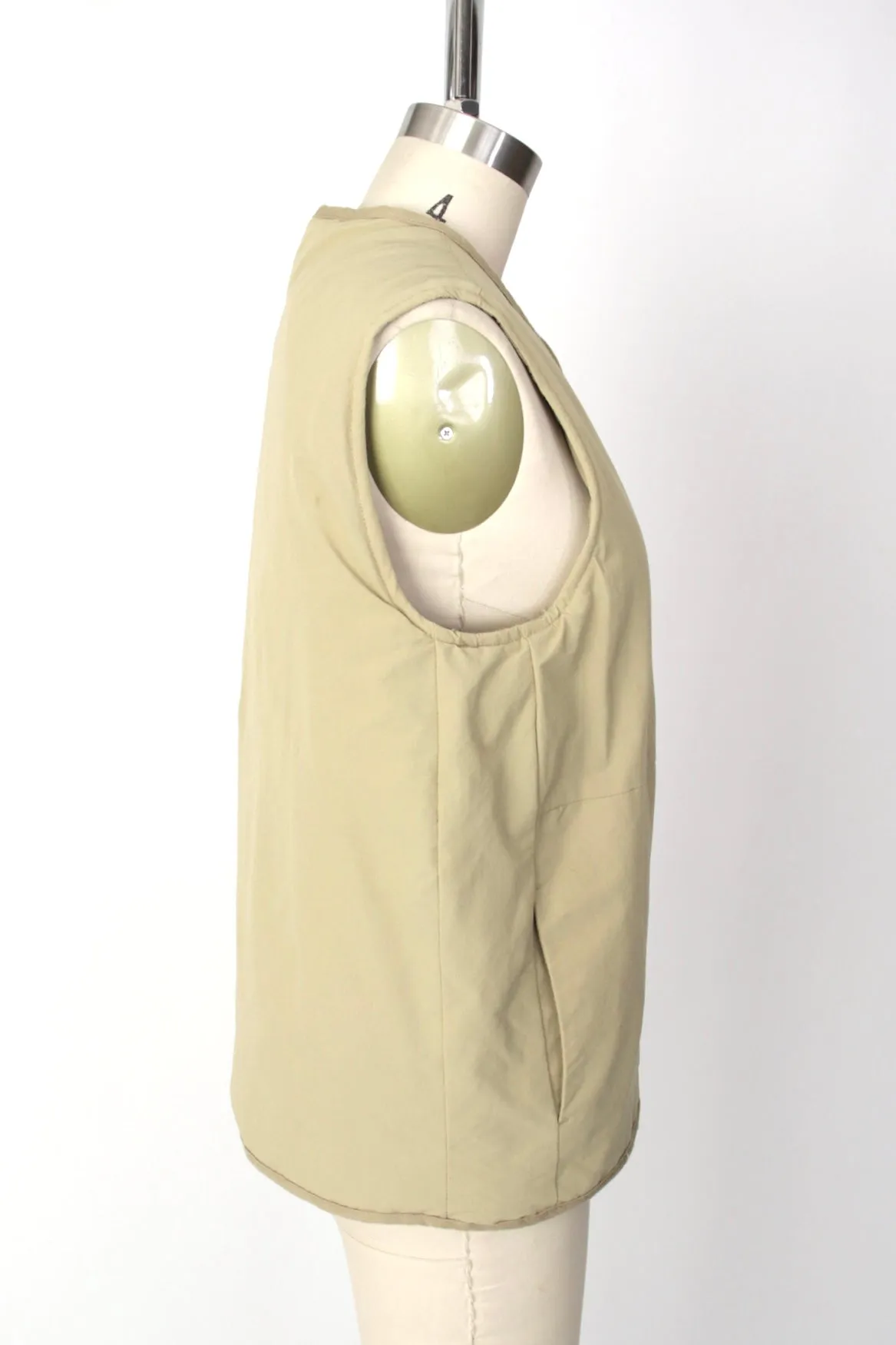 Folk Puffy Zipper Vest
