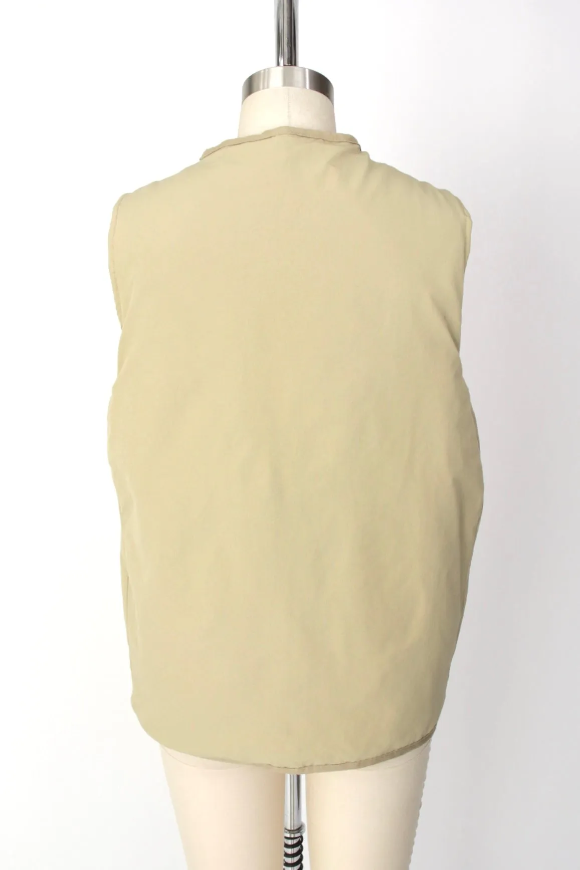 Folk Puffy Zipper Vest