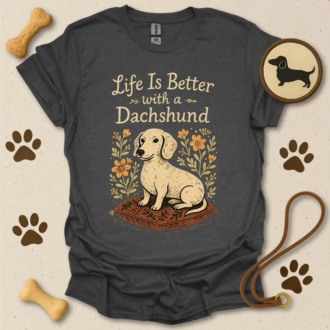 Folk Style Dachshund Tee