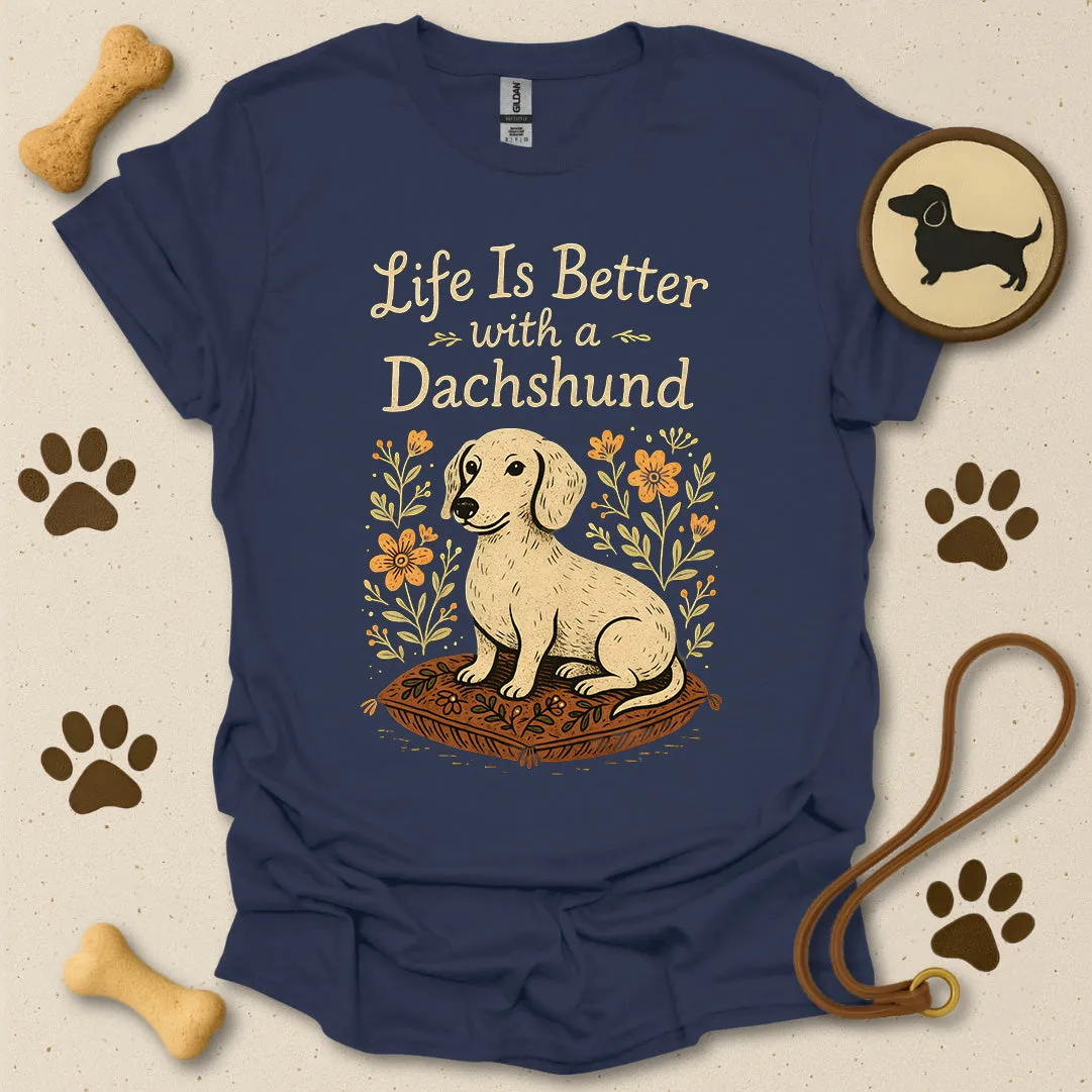 Folk Style Dachshund Tee