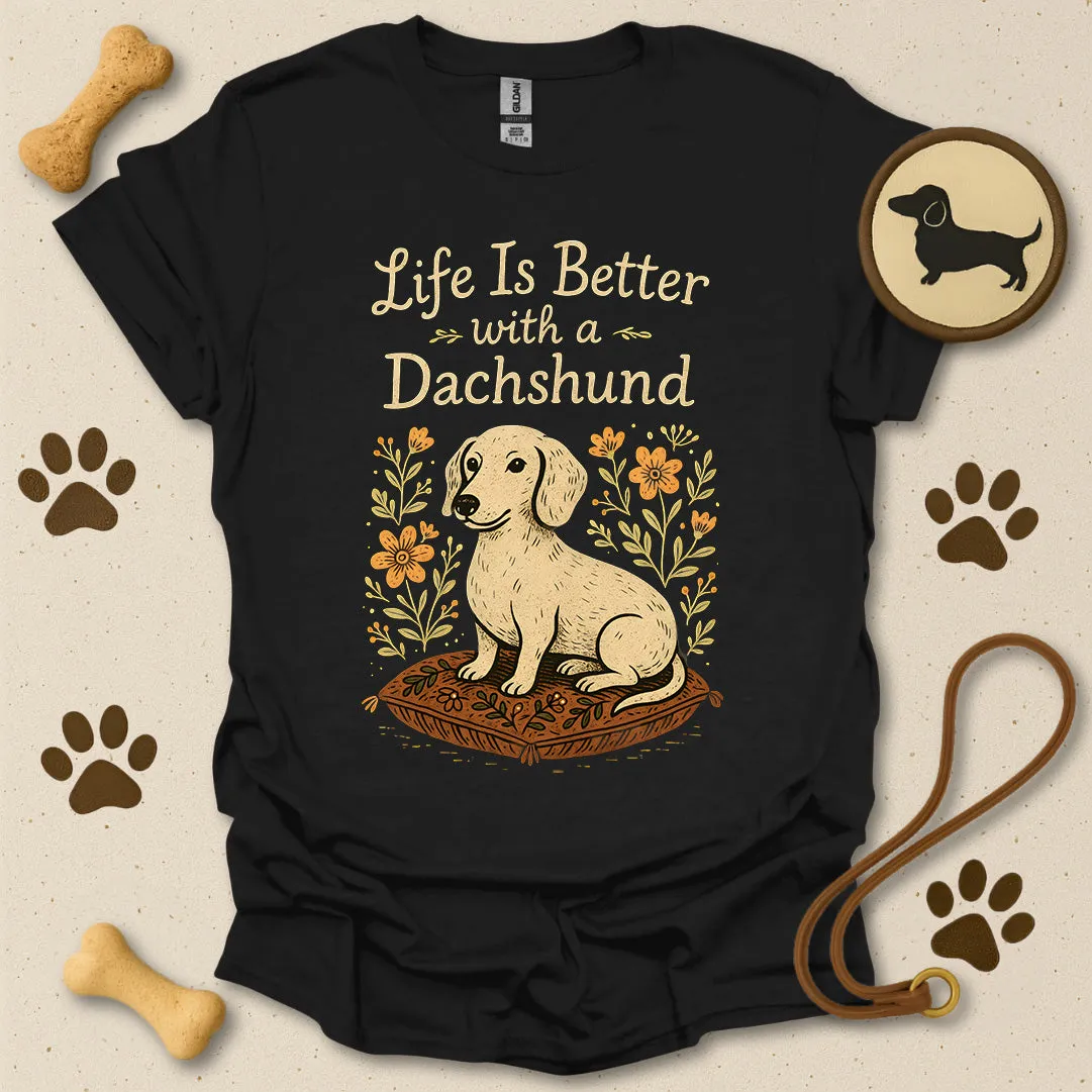 Folk Style Dachshund Tee