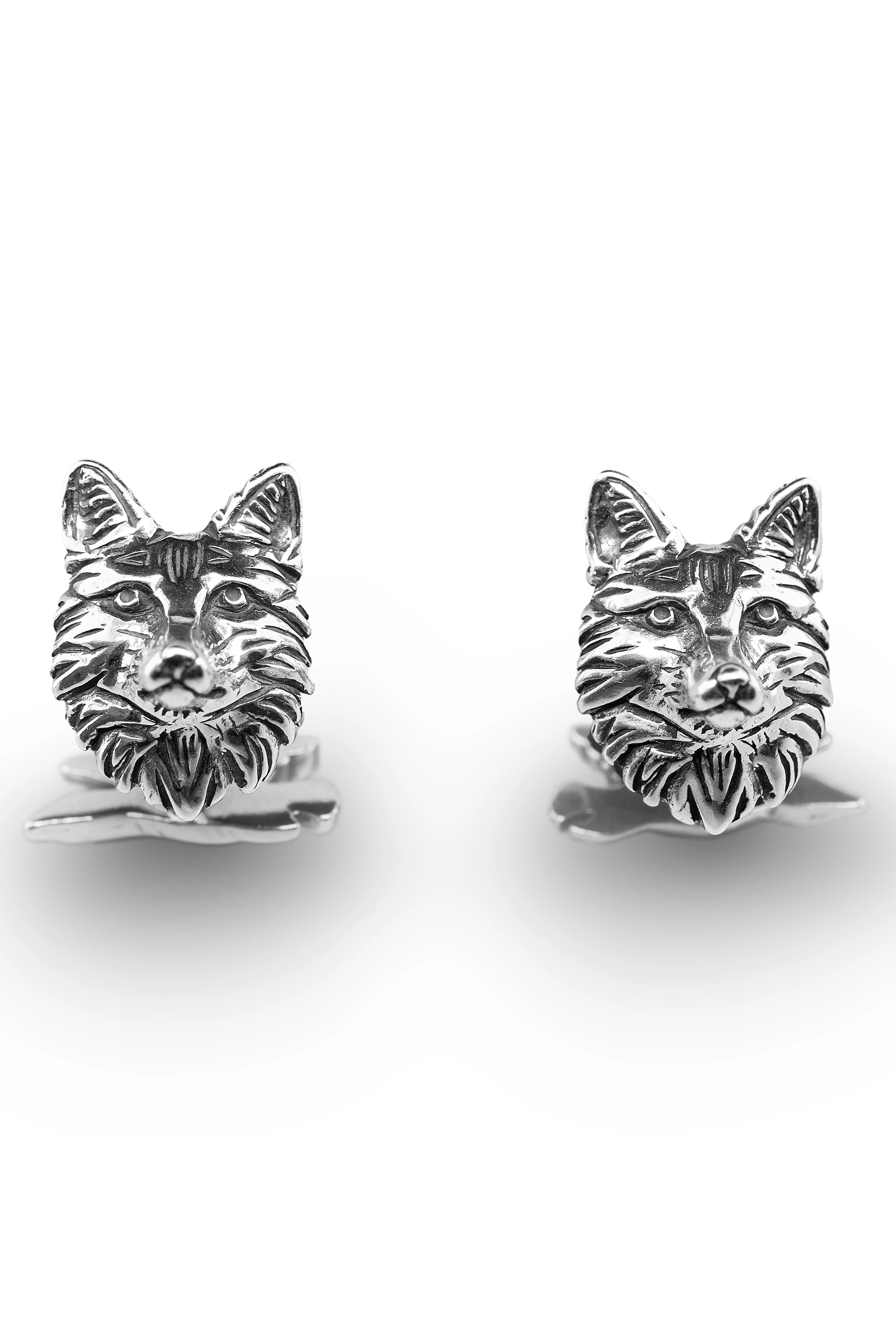 Fox & Goose Blackened Sterling Silver Cufflinks