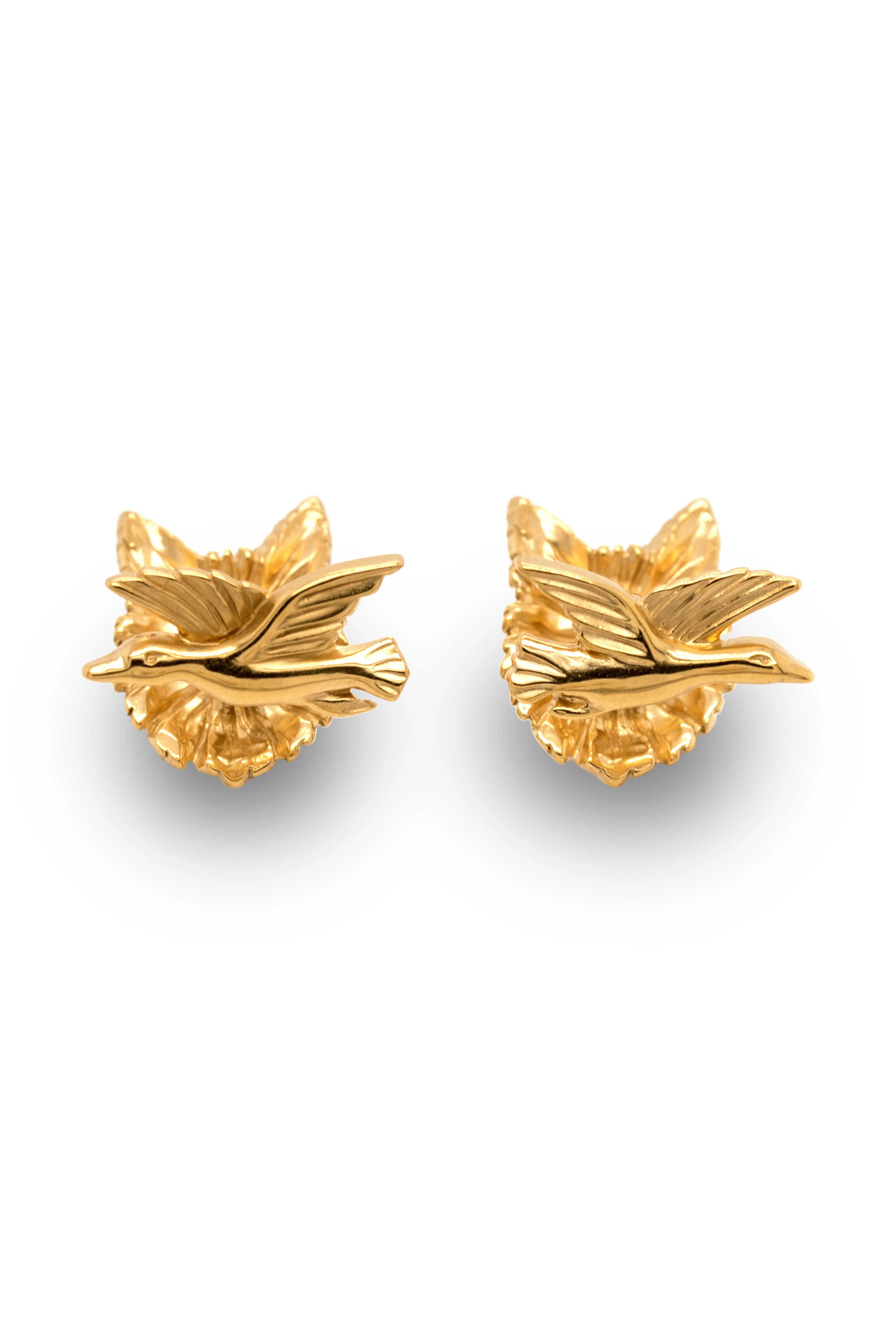 Fox & Goose Yellow Gold Vermeil Cufflinks