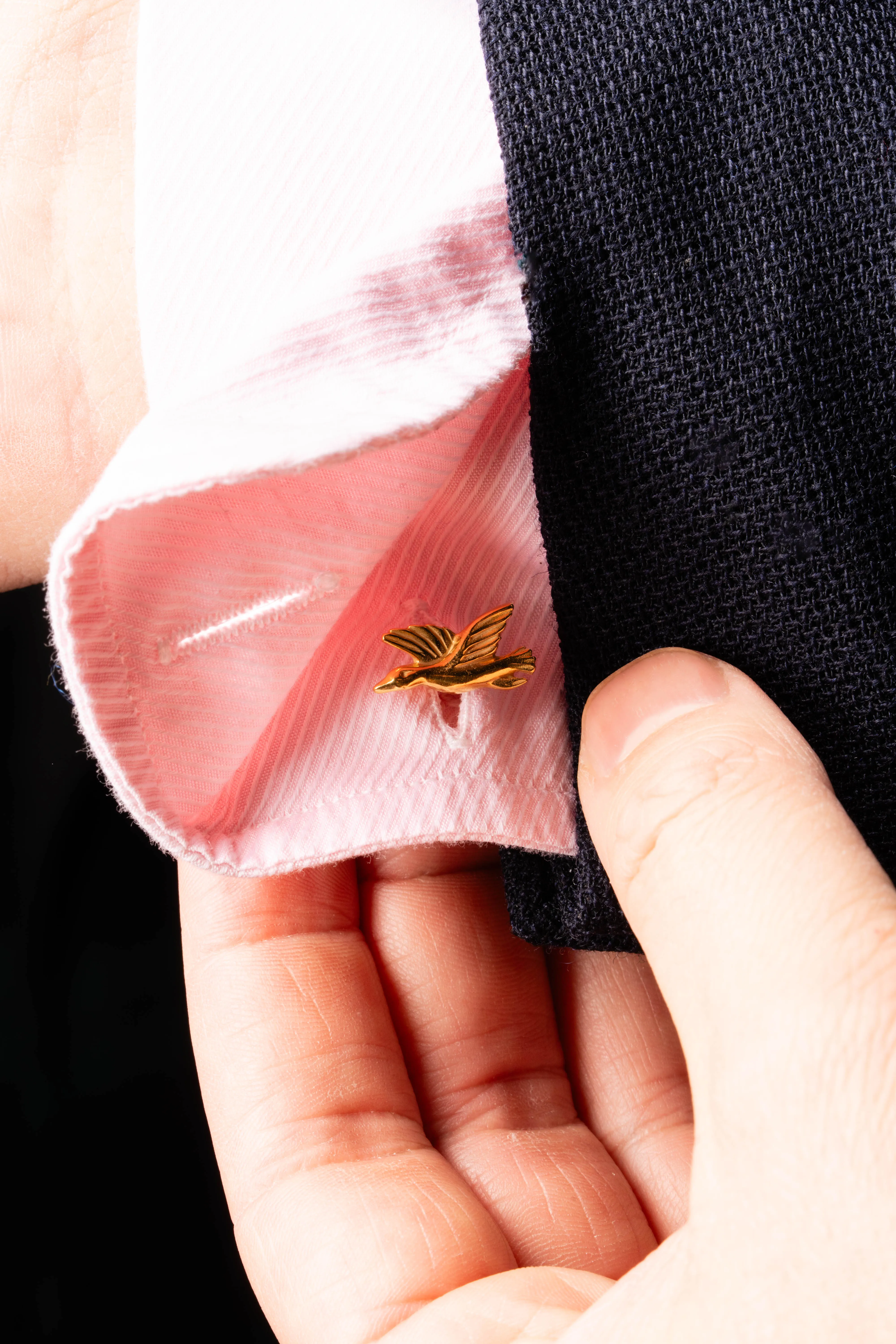 Fox & Goose Yellow Gold Vermeil Cufflinks