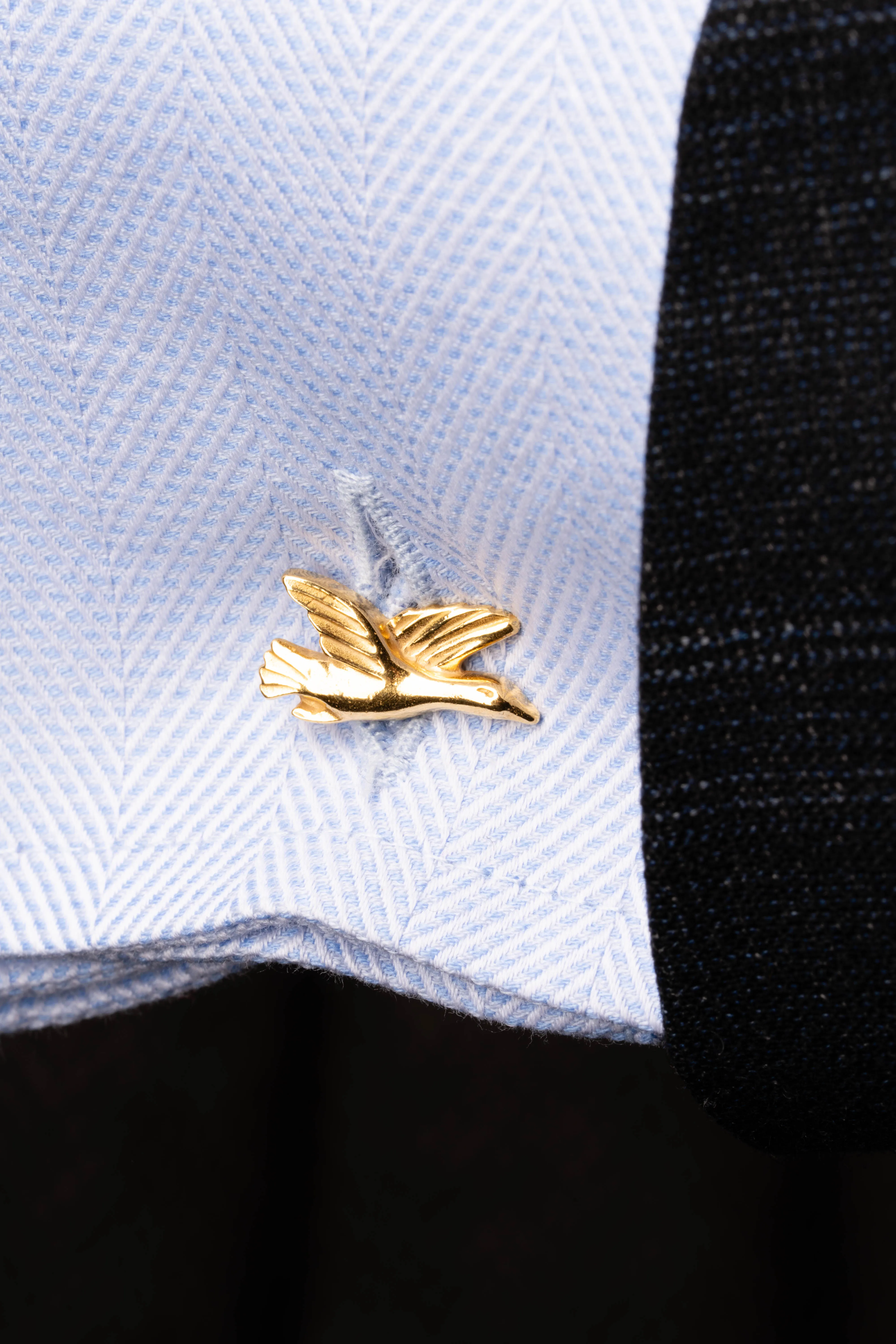 Fox & Goose Yellow Gold Vermeil Cufflinks