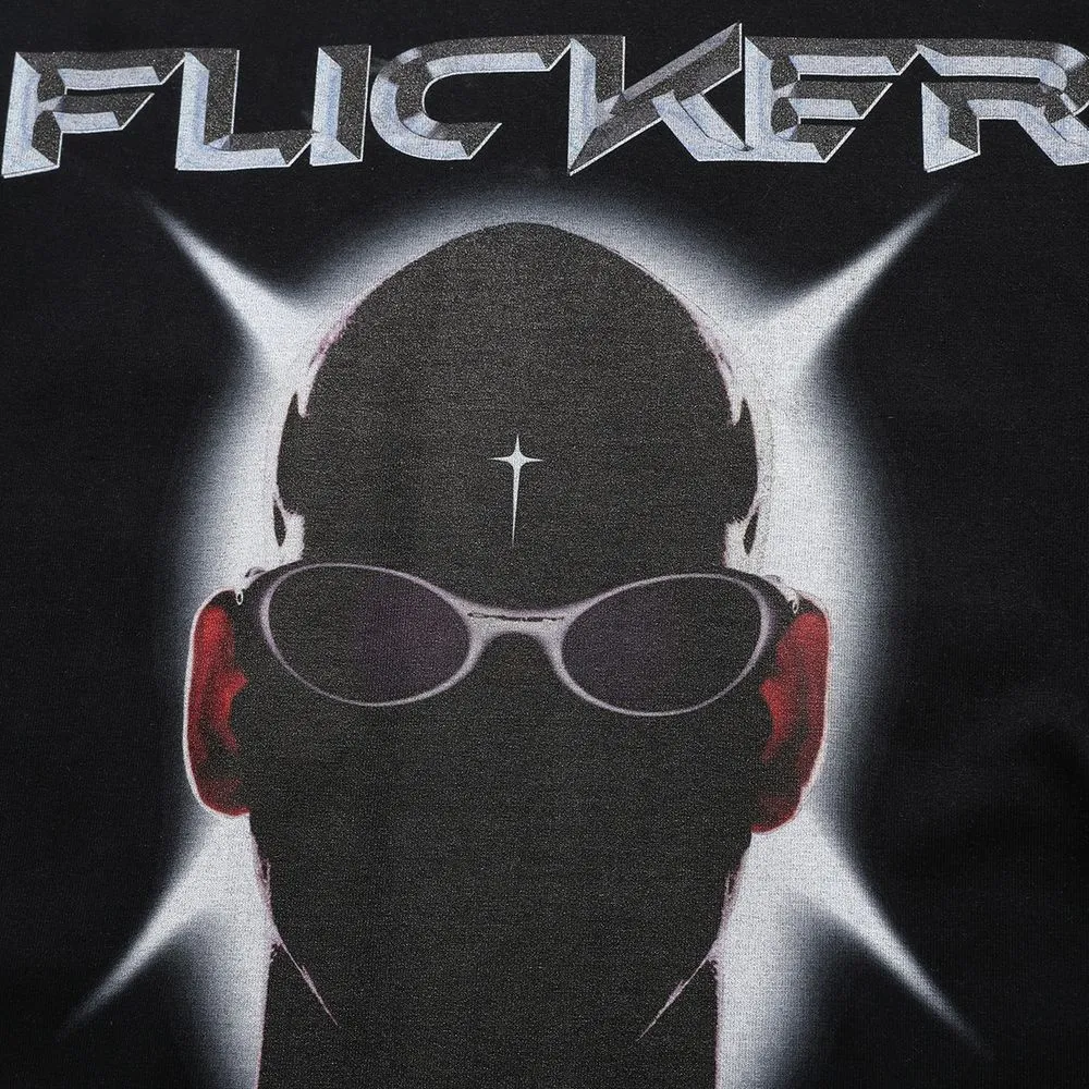 Futuristic Character Print Sweatshirt