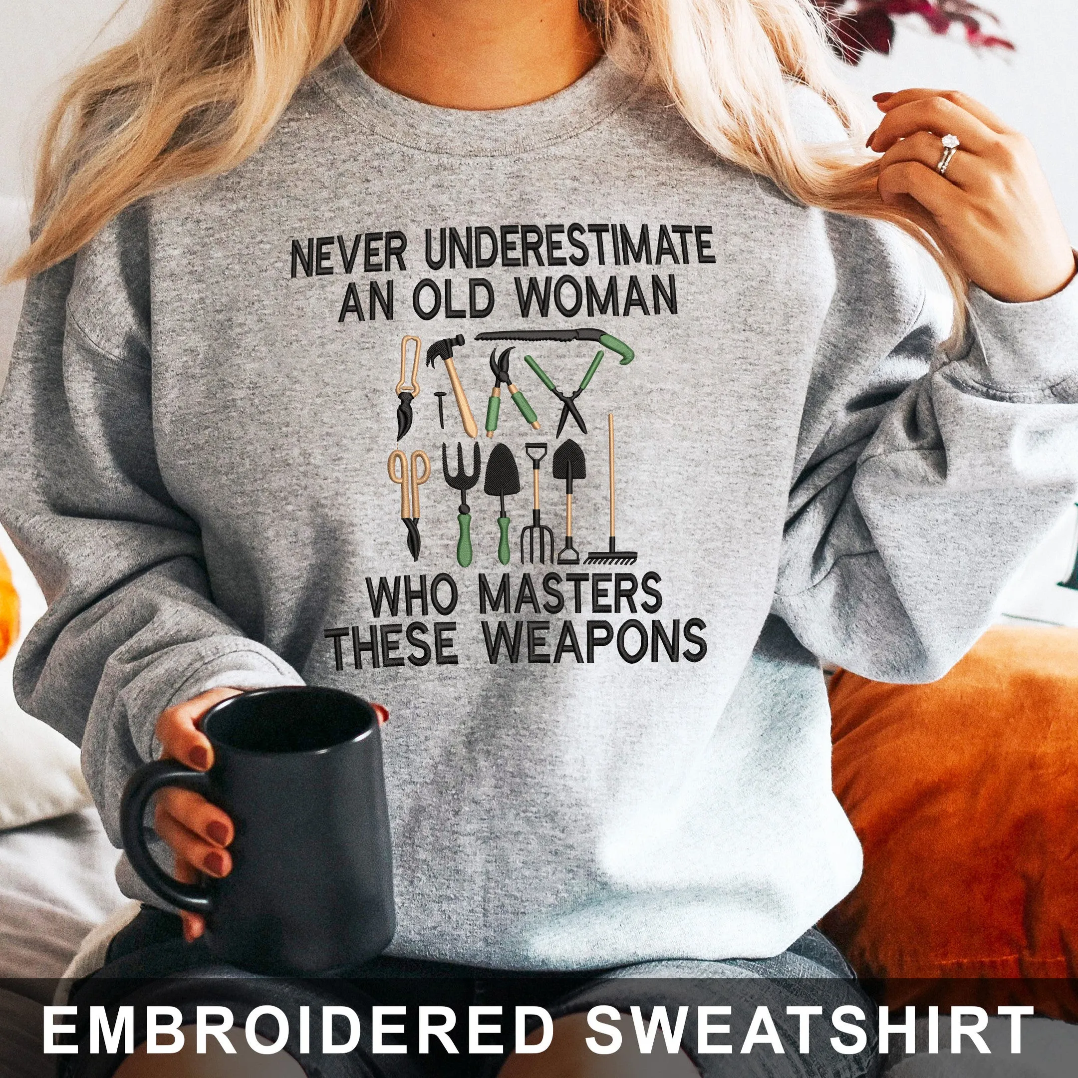 Garden Weapons Embroidered Sweatshirt - Hoodie