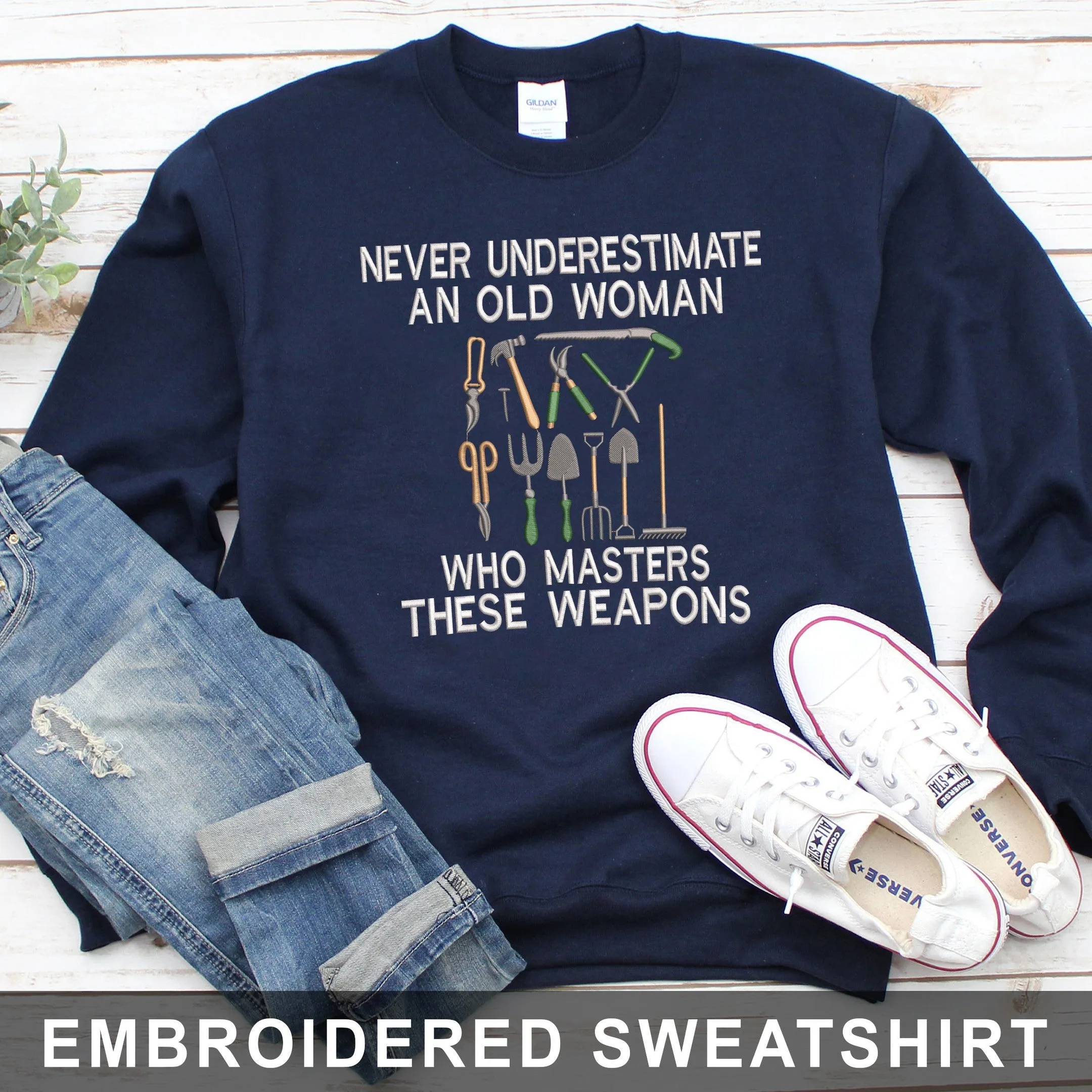Garden Weapons Embroidered Sweatshirt - Hoodie