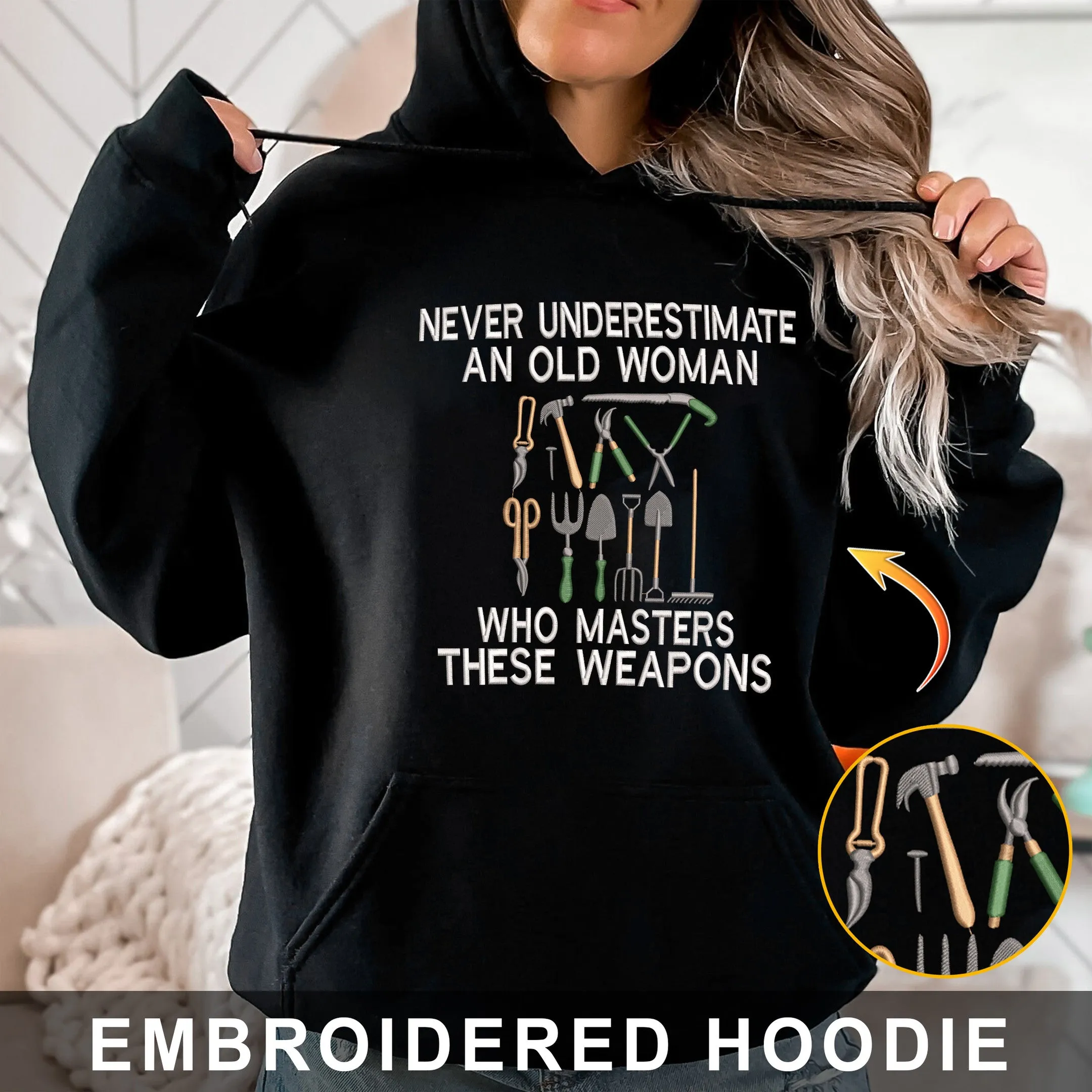 Garden Weapons Embroidered Sweatshirt - Hoodie