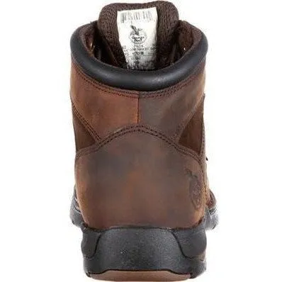 Georgia Men's Athens 6" Steel Toe Waterproof Work Boot - Brown - G7603