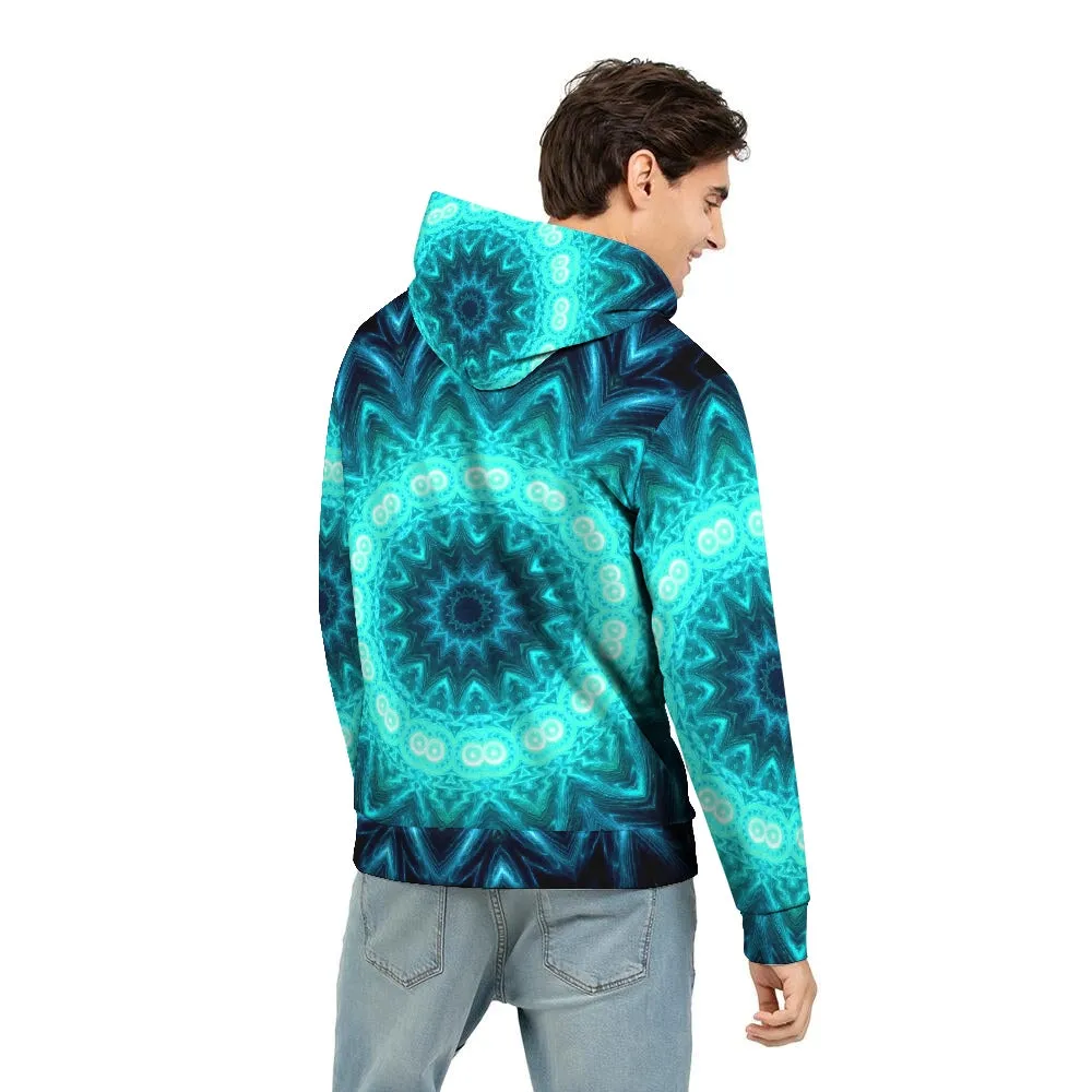 Glowing Circle Men's Hoodie