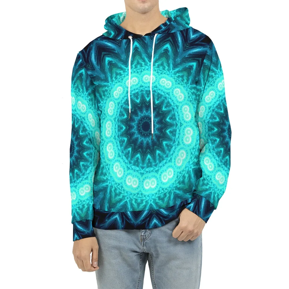 Glowing Circle Men's Hoodie