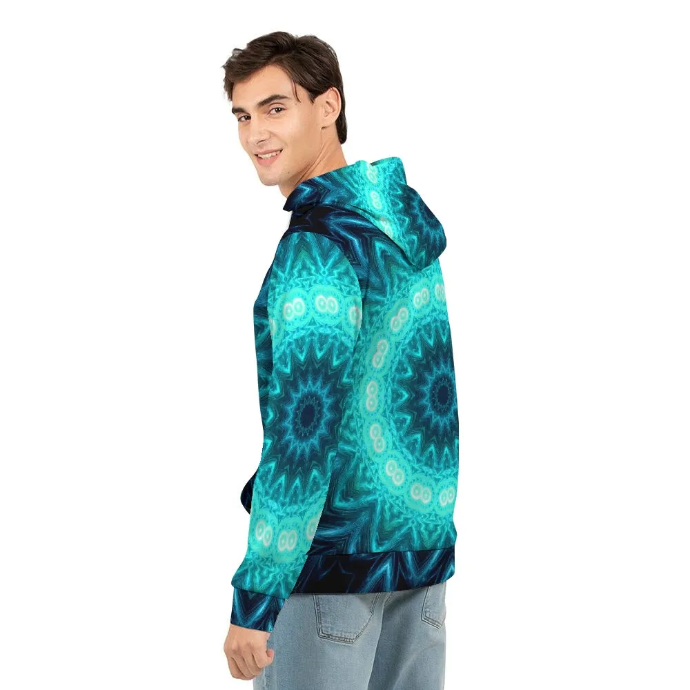 Glowing Circle Men's Hoodie