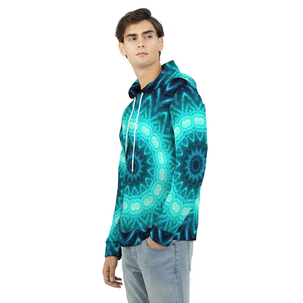 Glowing Circle Men's Hoodie