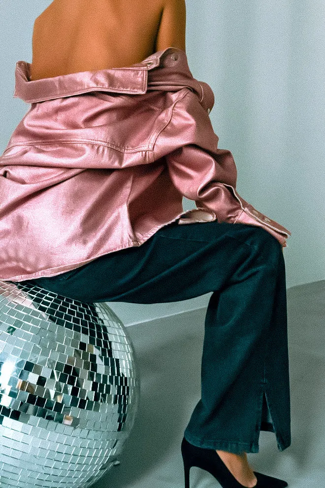 Glowing Pink Denim Jacket