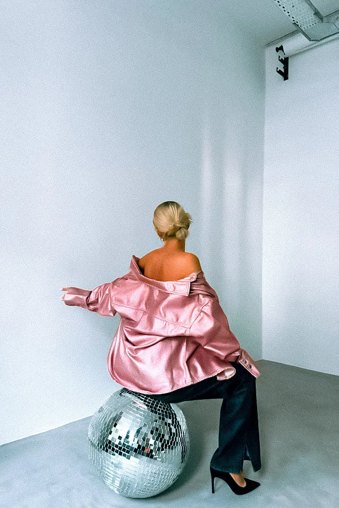 Glowing Pink Denim Jacket
