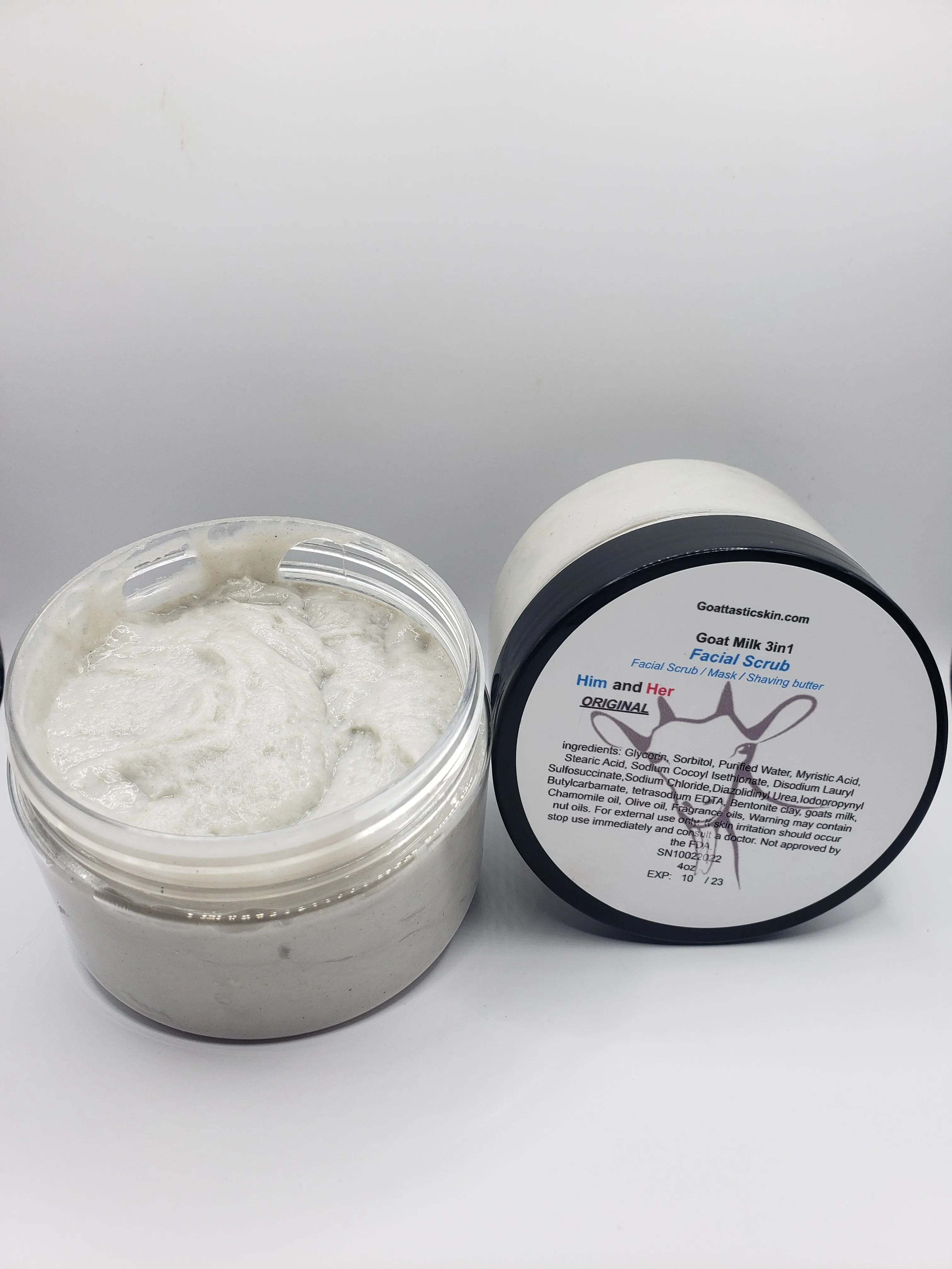 Goat Milk Facial Scrub – Exfoliate, Hydrate & Glow