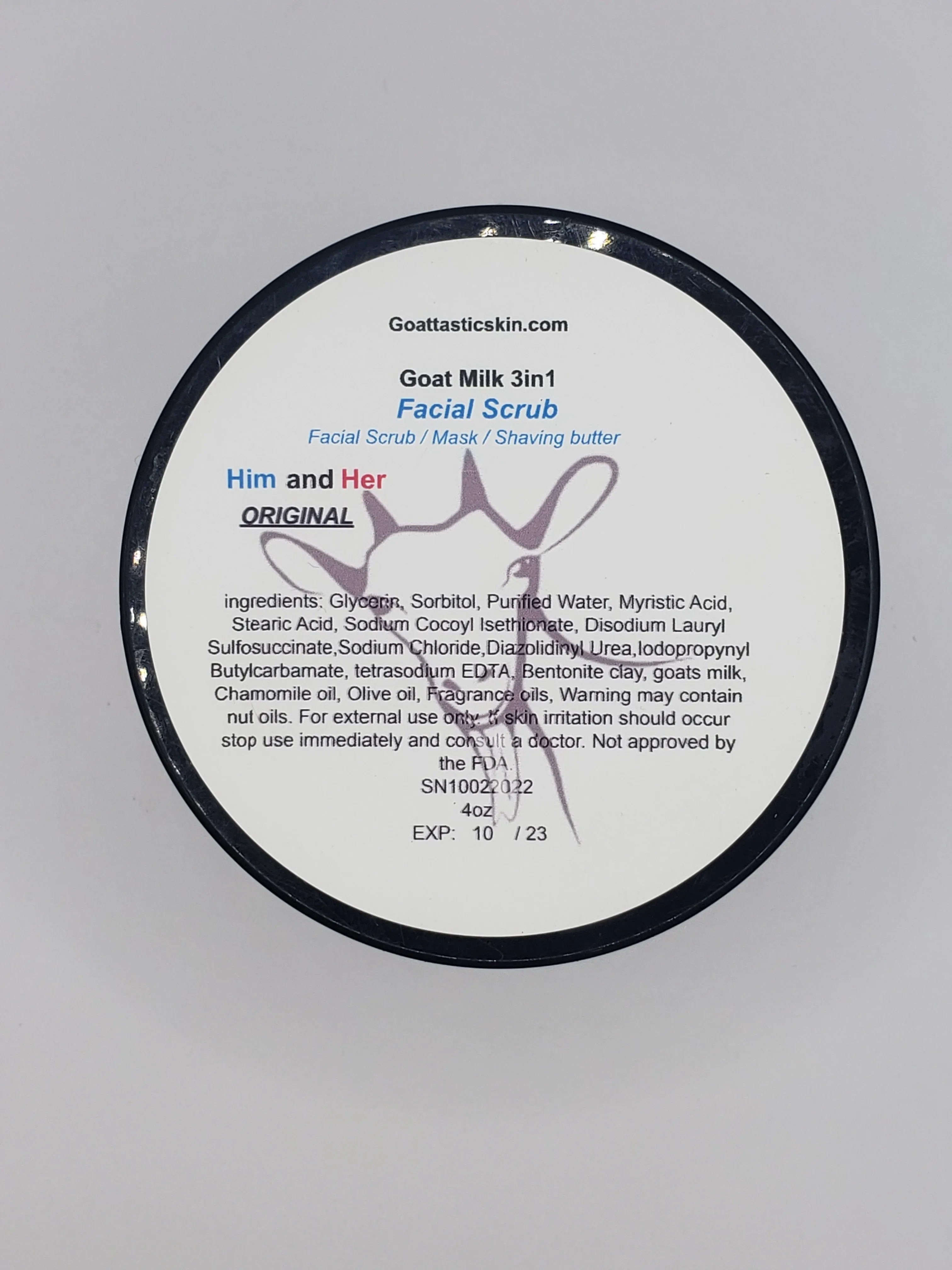 Goat Milk Facial Scrub – Exfoliate, Hydrate & Glow