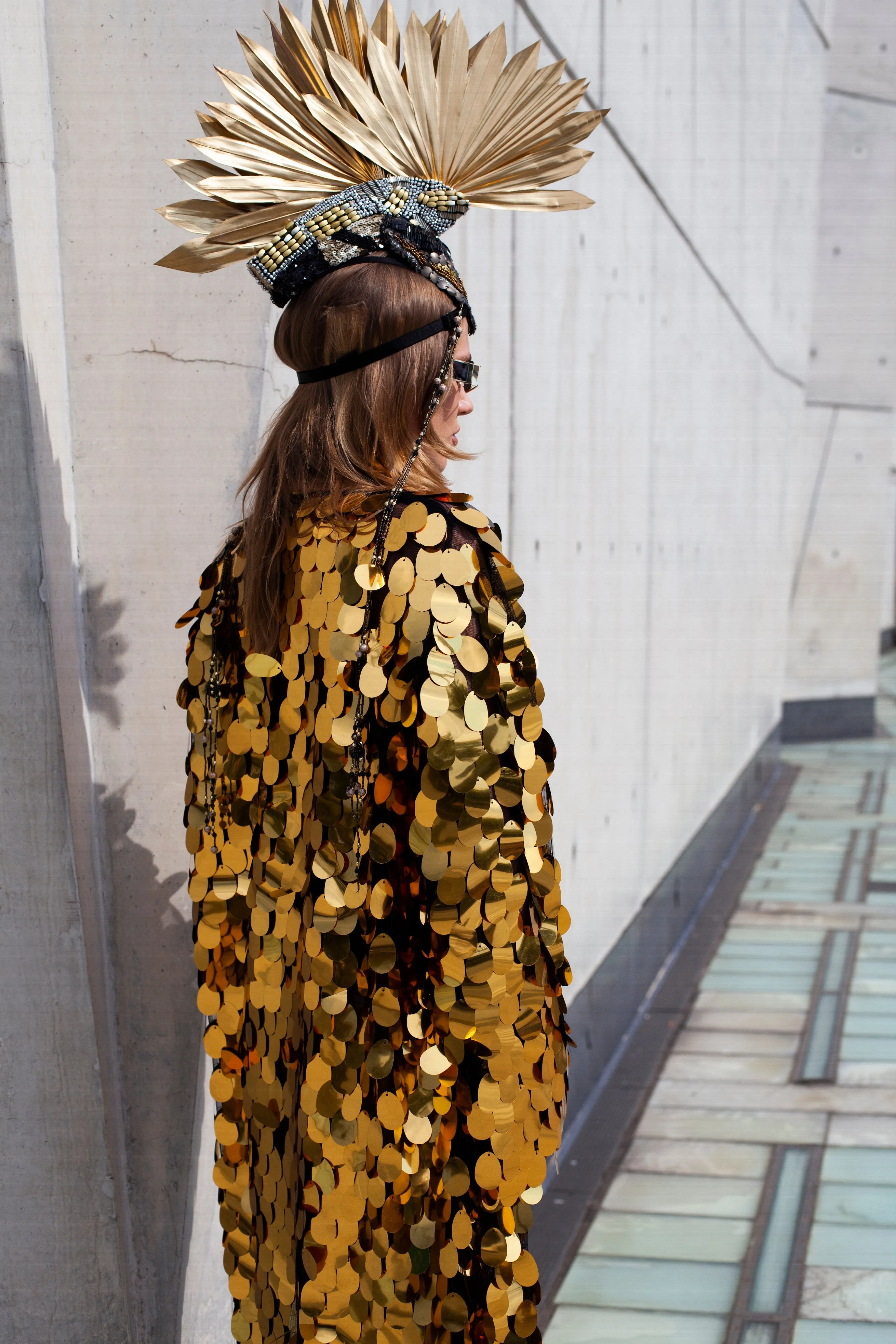 Gold Standard Mesh Sequined  Jacket