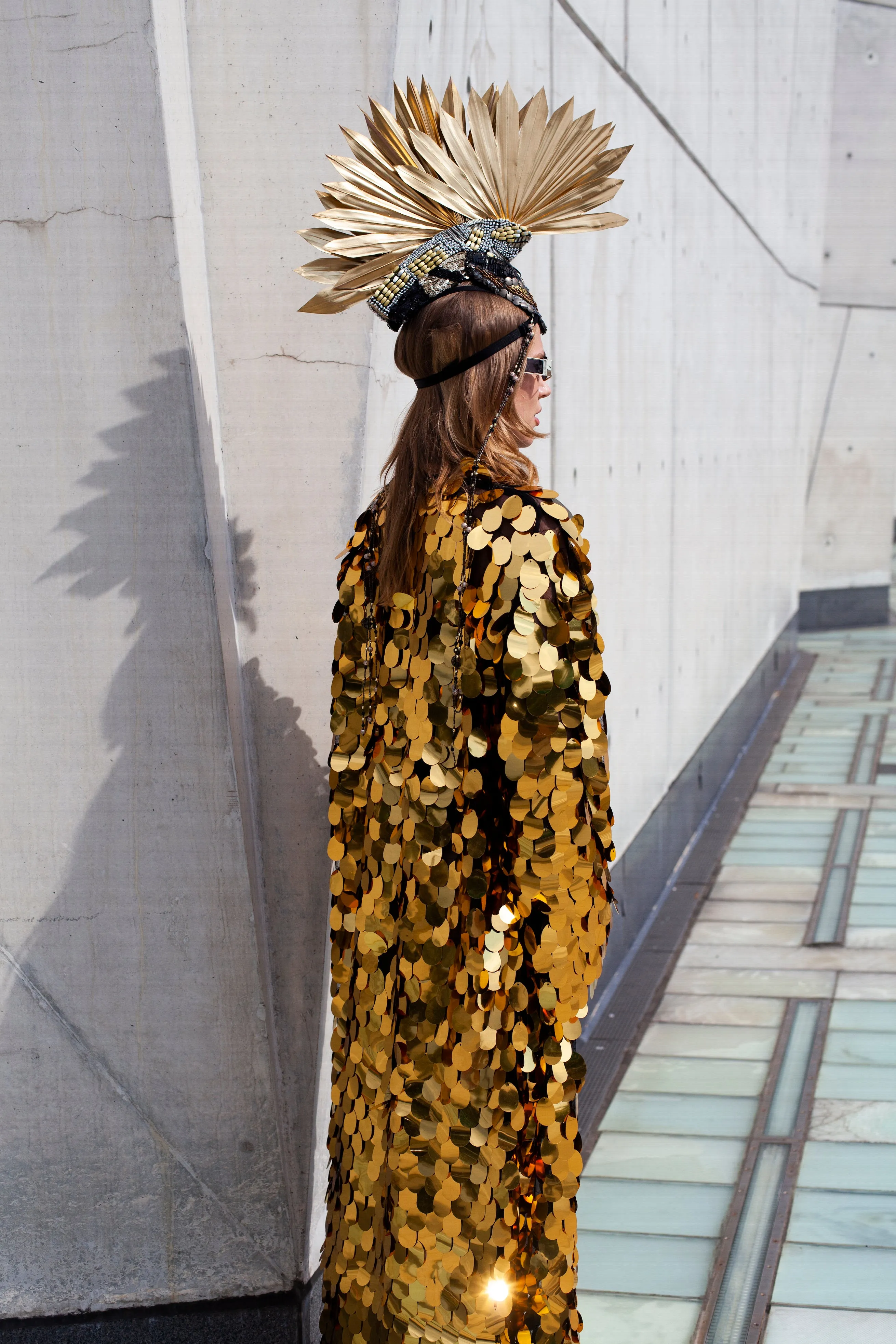 Gold Standard Mesh Sequined  Jacket