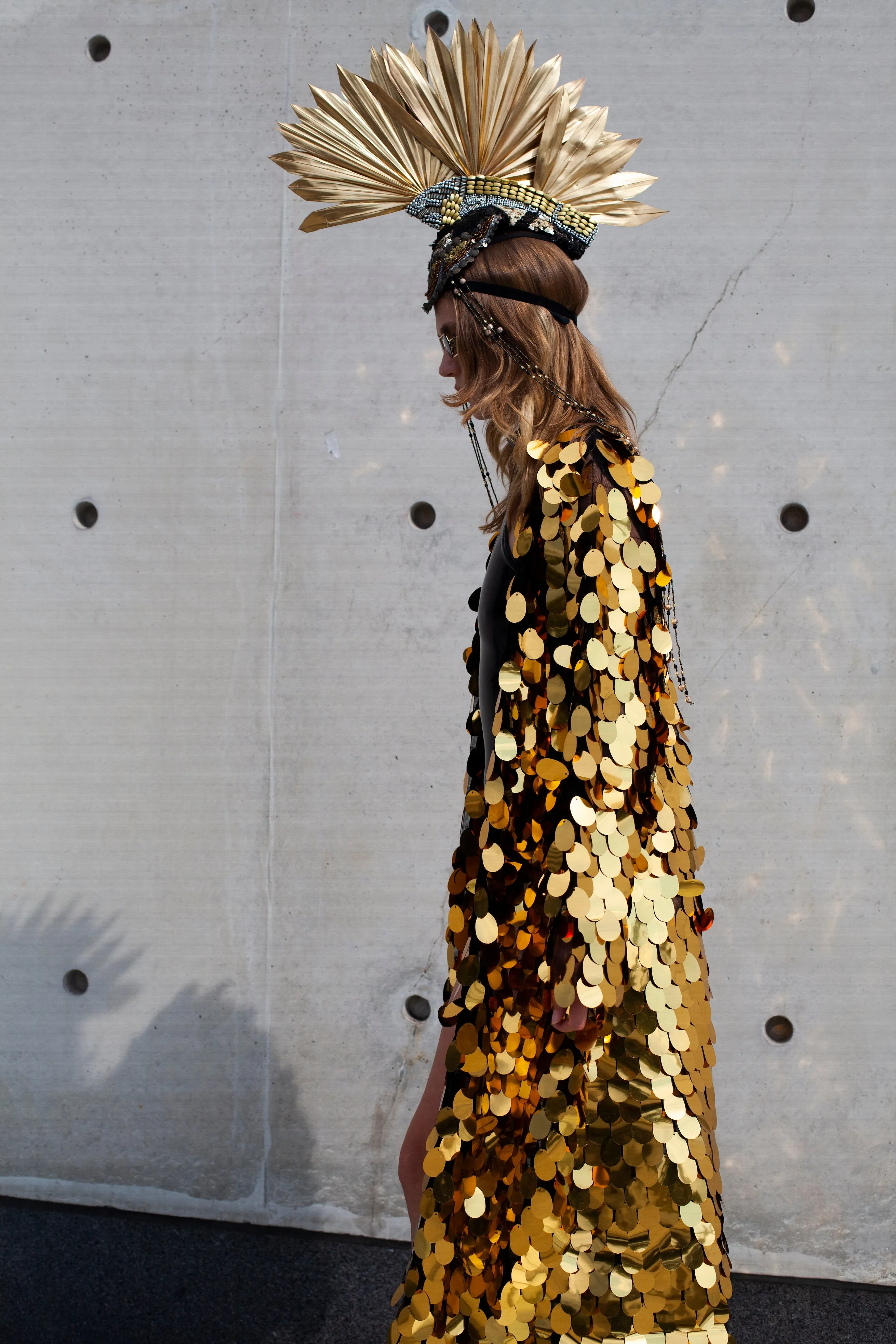 Gold Standard Mesh Sequined  Jacket