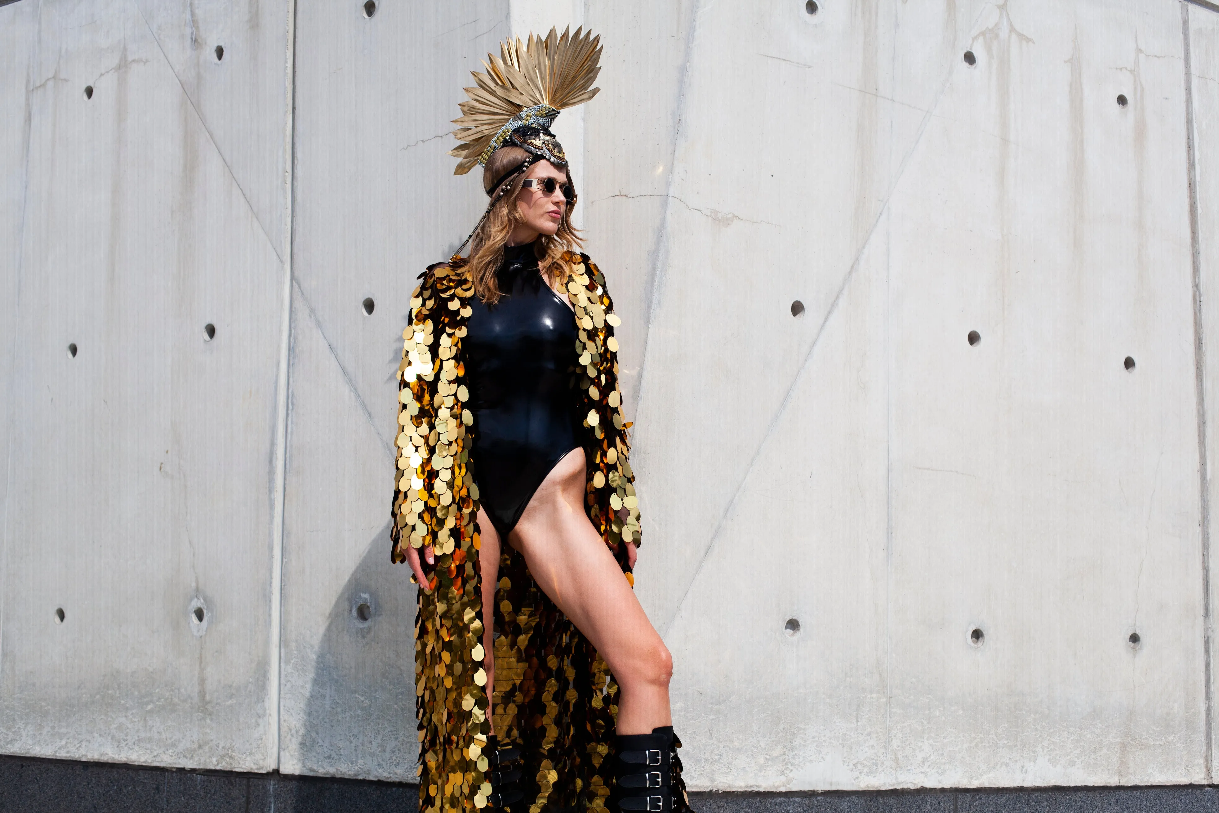 Gold Standard Mesh Sequined  Jacket