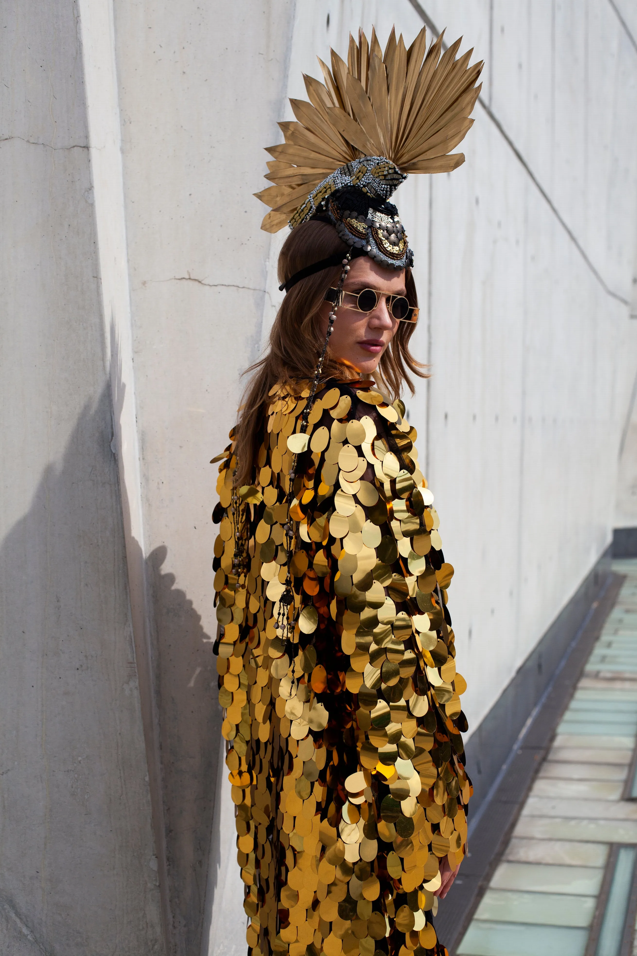Gold Standard Mesh Sequined  Jacket