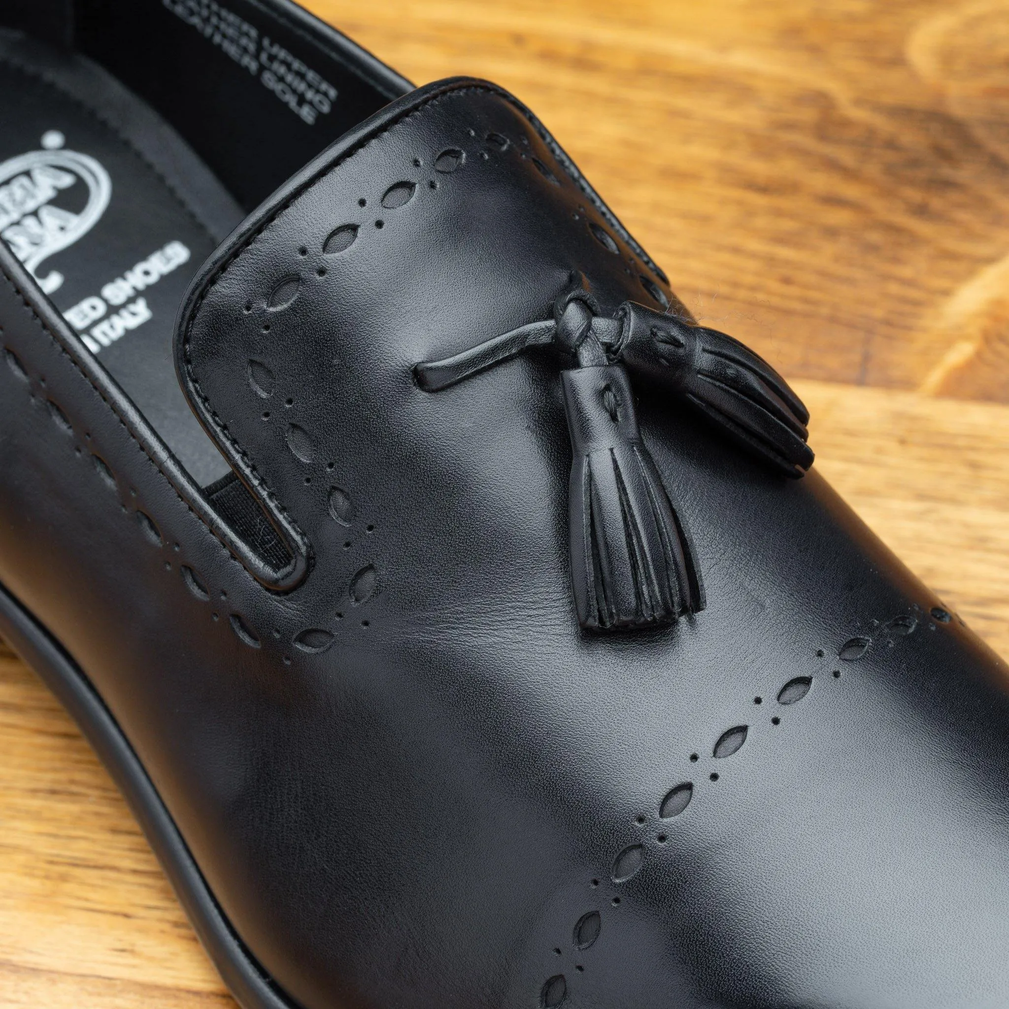 H614 Calzoleria Toscana Silver Tassel Slip-On