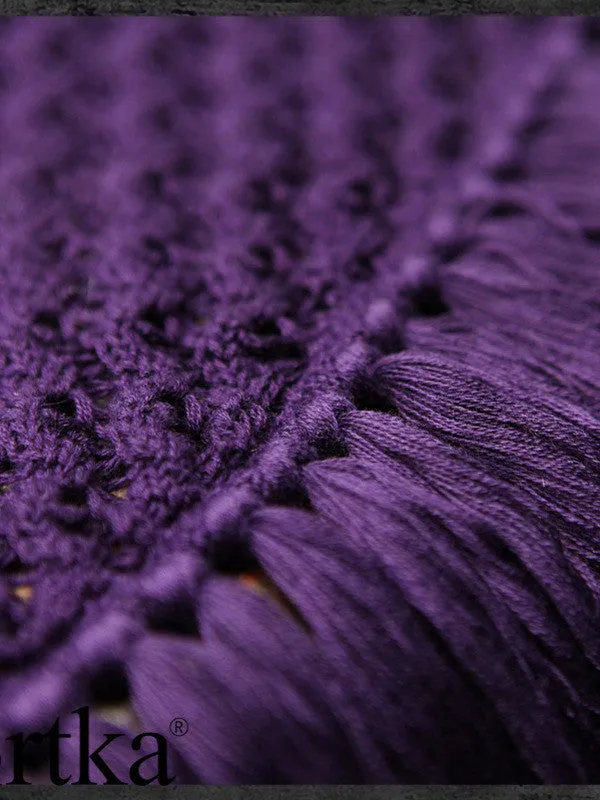 handmade tassel wool shawl