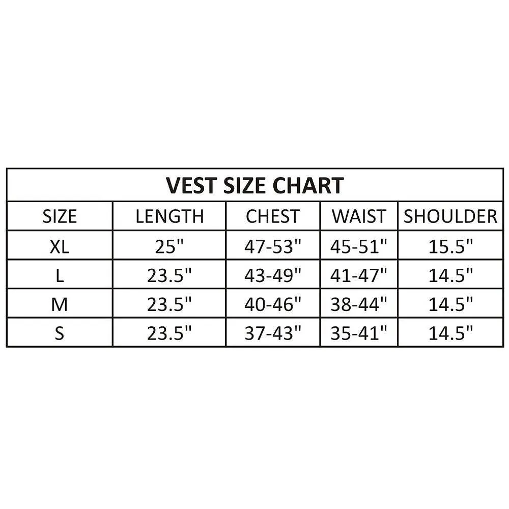 HILASON - Large Bull Riding Vest Bull Pro Rodeo Leathergear Equipment