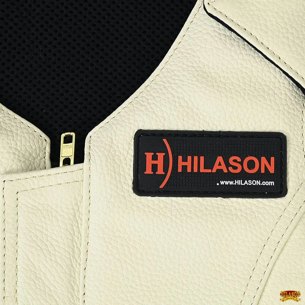 HILASON - Large Bull Riding Vest Bull Pro Rodeo Leathergear Equipment