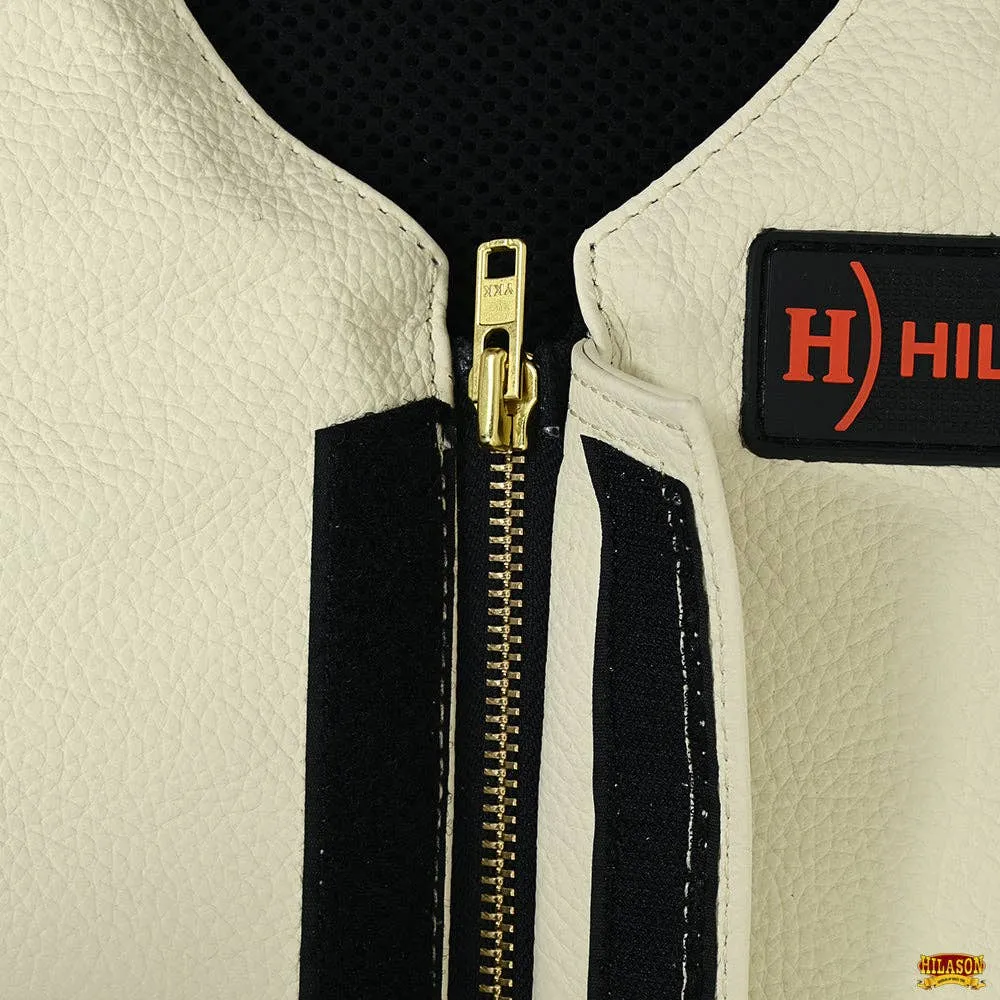 HILASON - Large Bull Riding Vest Bull Pro Rodeo Leathergear Equipment