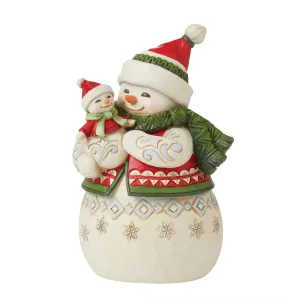 Holiday Hugs Pint Sized Jim Shore Snowman Figurine