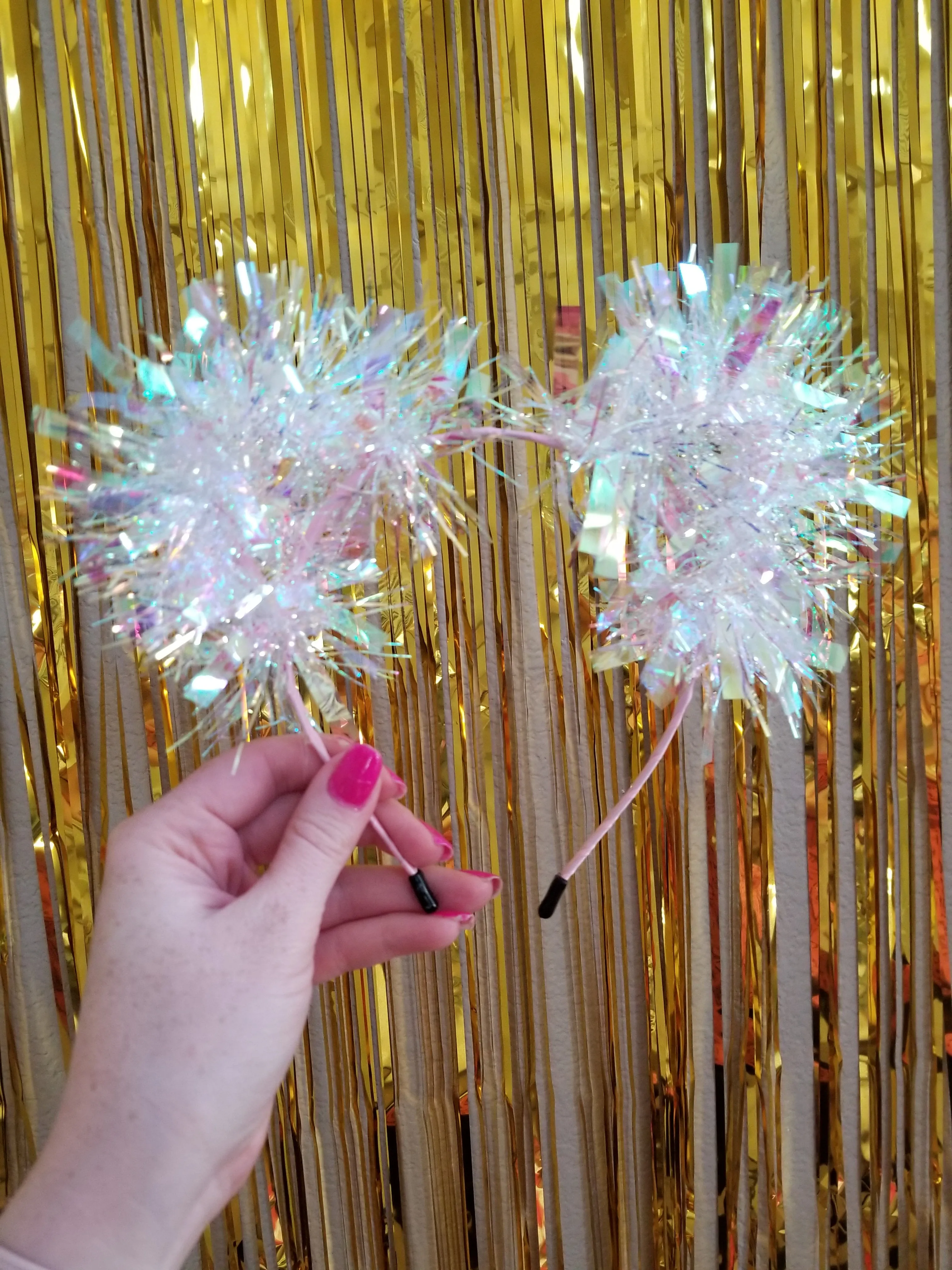 Holographic Sparkle Kittycorn Ears