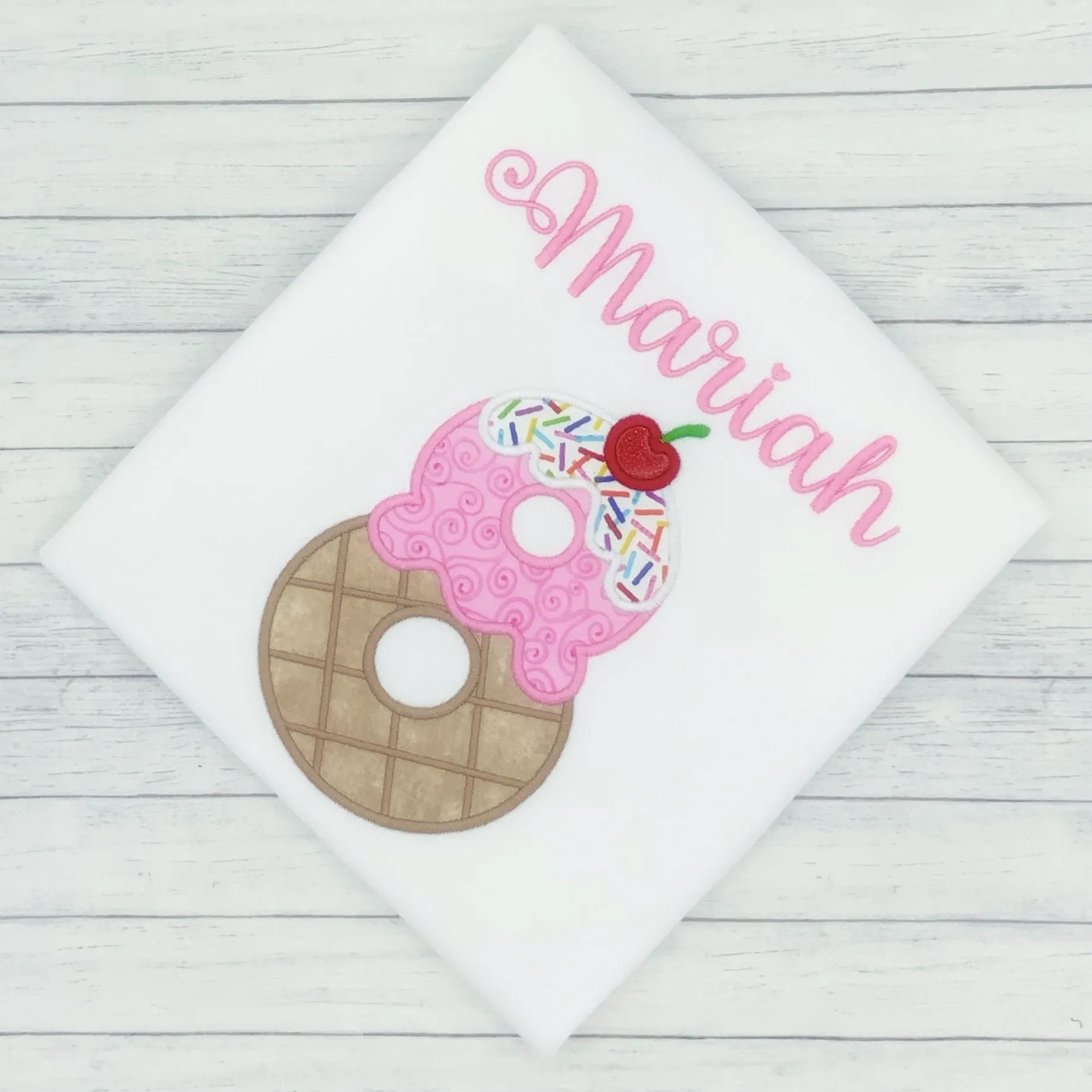 Ice Cream Eighth Girls Birthday Shirt