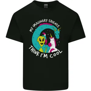 Imaginary Friends Alien Dragon Unicorn Mens Light Cotton T-Shirt