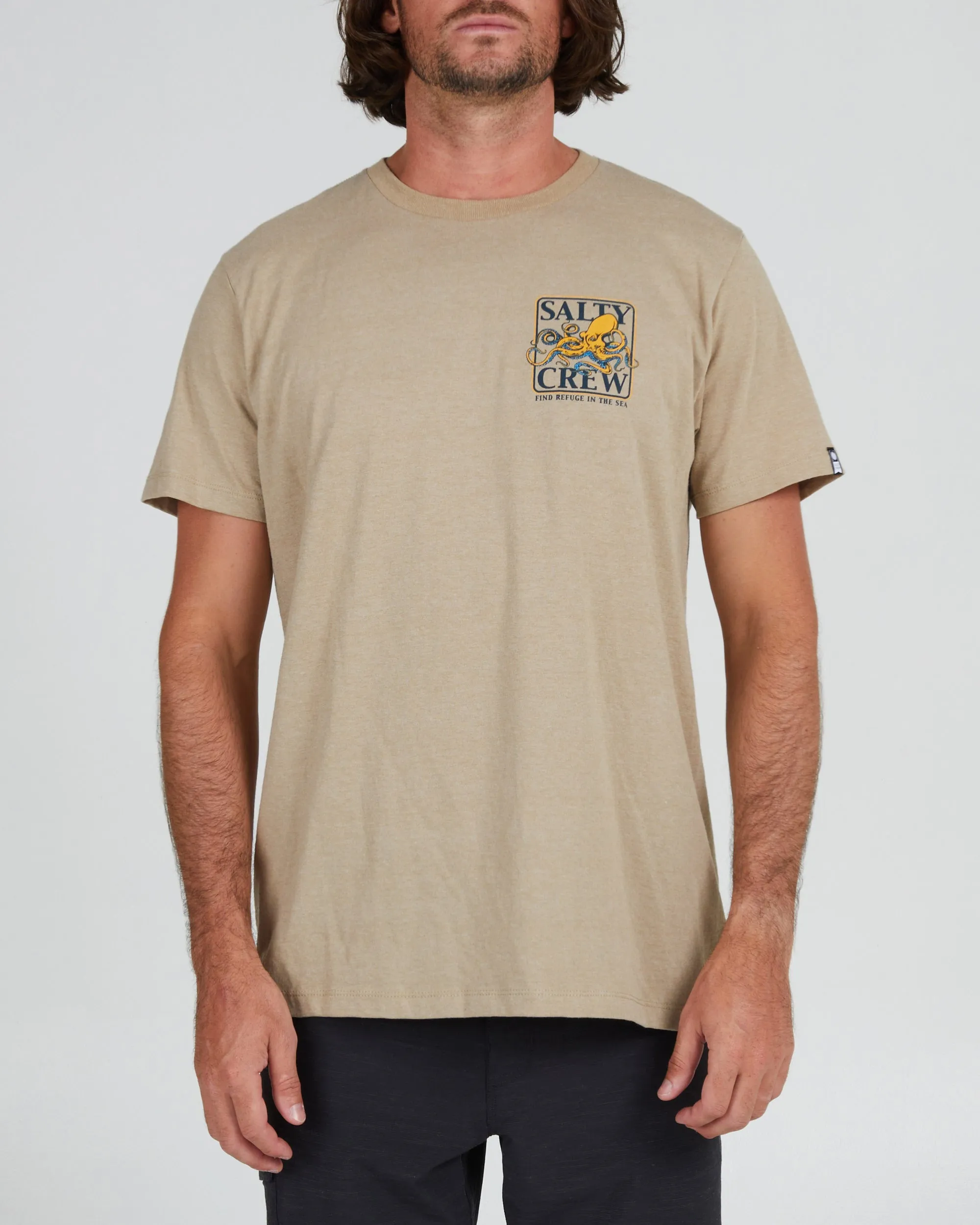 INK SLINGER STANDARD S/S TEE - Khaki Heather