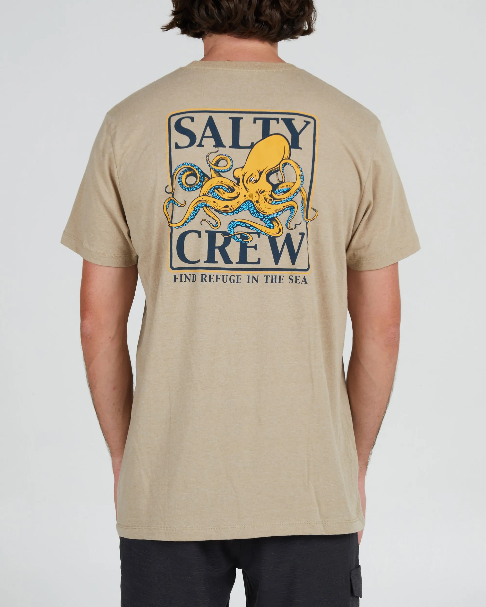 INK SLINGER STANDARD S/S TEE - Khaki Heather