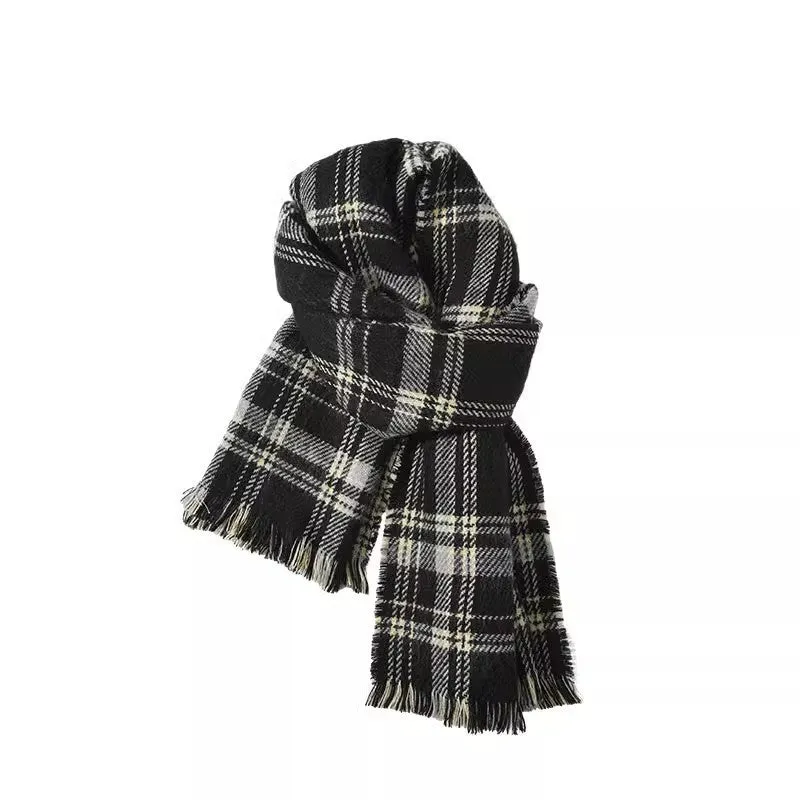 INSTOCK-Men's double-sided plaid high-end scarf