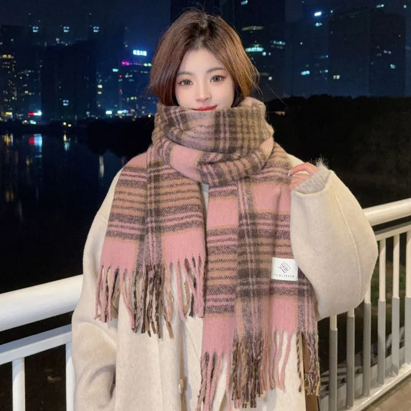 INSTOCK-Men's double-sided plaid high-end scarf