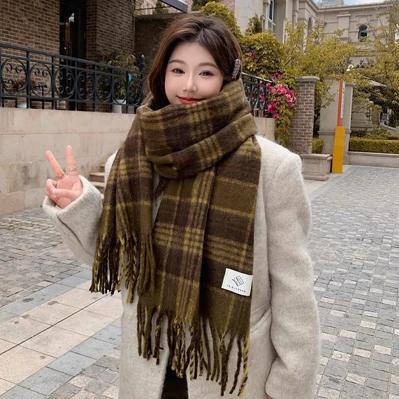 INSTOCK-Men's double-sided plaid high-end scarf