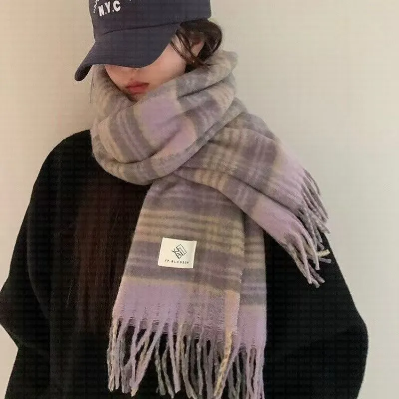 INSTOCK-Men's double-sided plaid high-end scarf