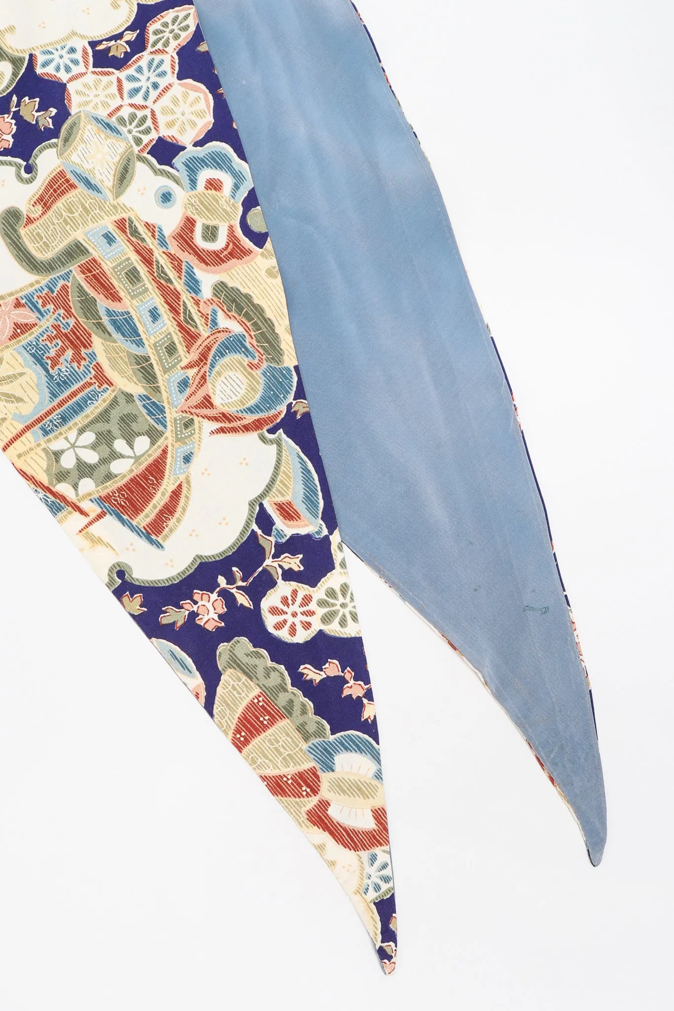 Japanese Folk Print Kimono Caftan