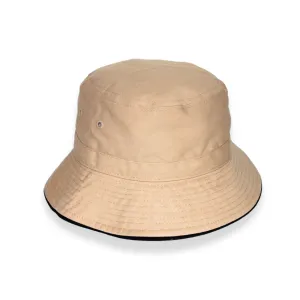 Jester Bucket Hat - Khaki/Navy