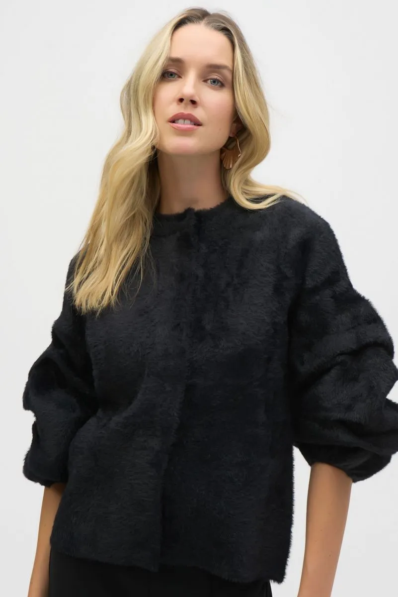 Joseph Ribkoff Mock Neck Puff Sleeves Jacket 244931