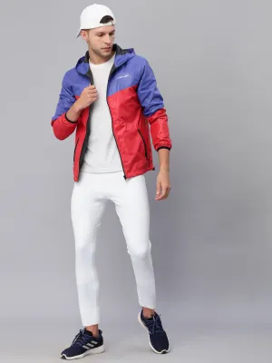 JUMP USA Men Royal Blue Rapid-Dry Solid Sporty Jackets
