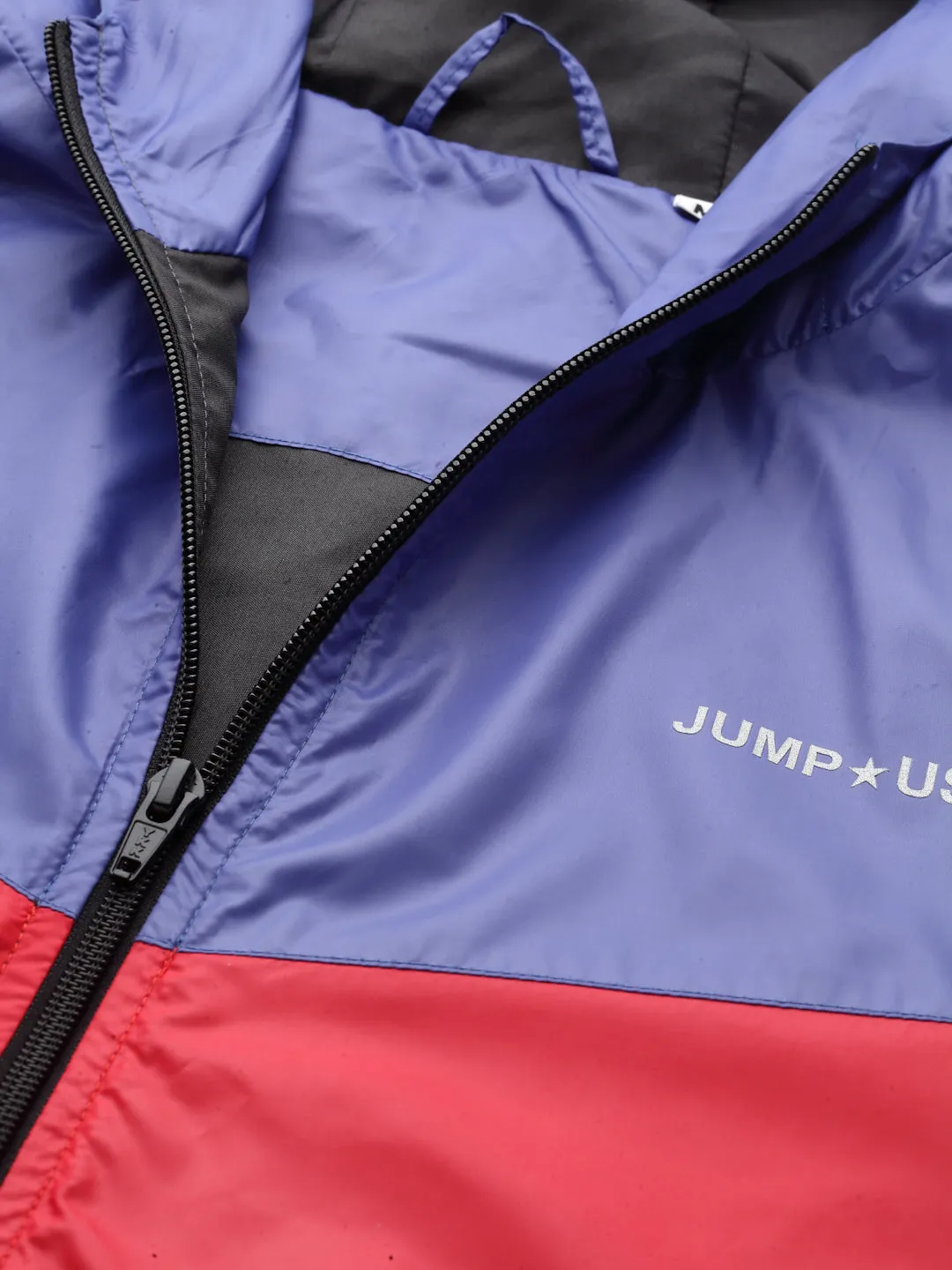 JUMP USA Men Royal Blue Rapid-Dry Solid Sporty Jackets