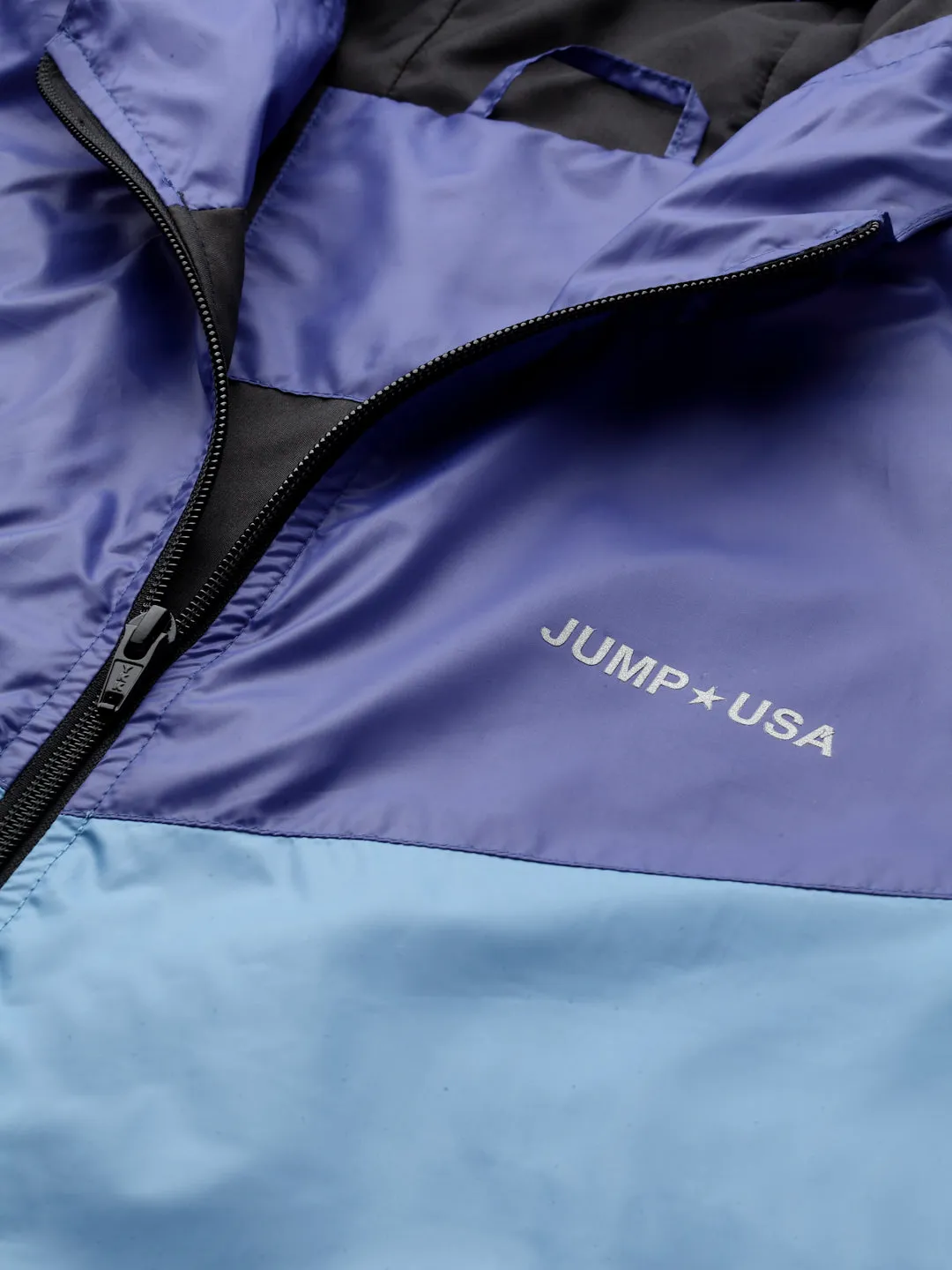 JUMP USA Men Sky Blue Rapid-Dry Solid Sporty Jackets